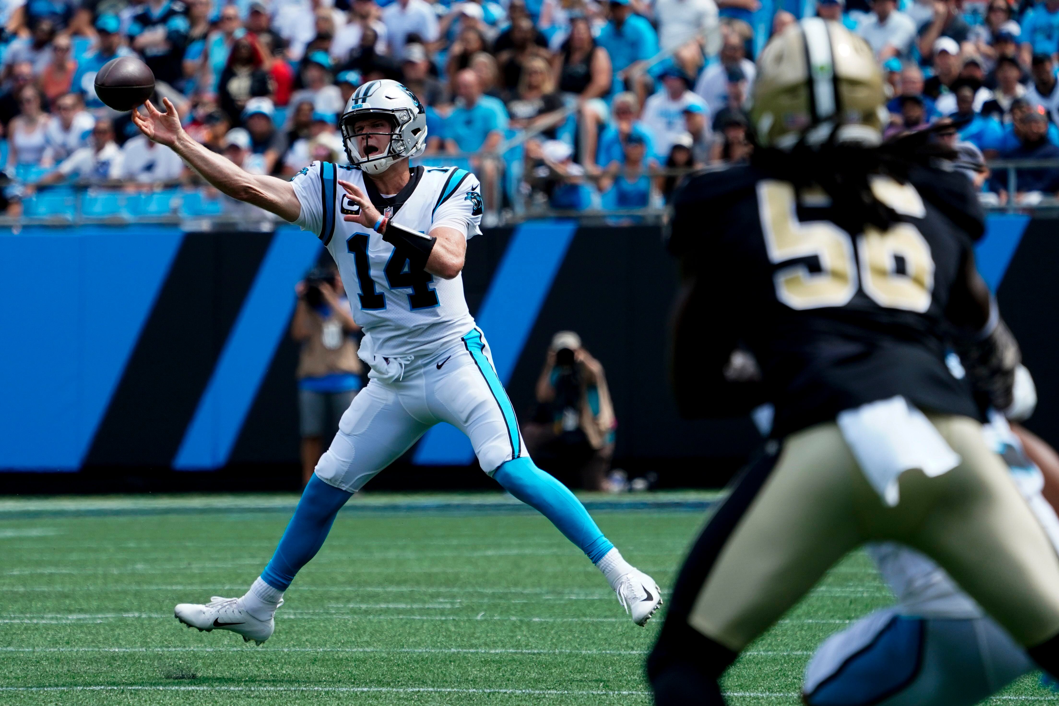 Darnold throws 2 TDs, Panthers D dominates Saints 26-7