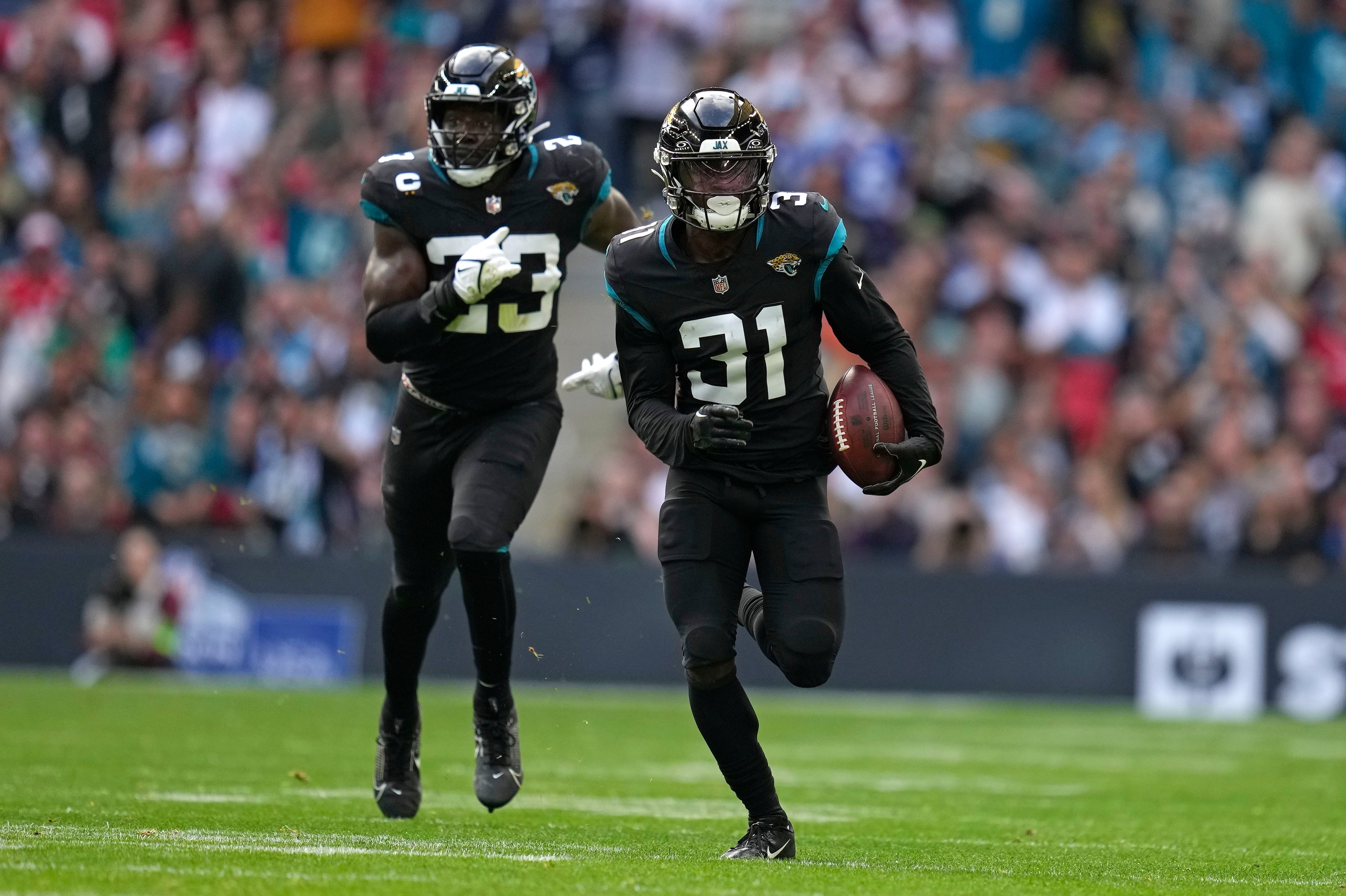 Lawrence, Ridley and defense help Jaguars beat Falcons 23-7 in