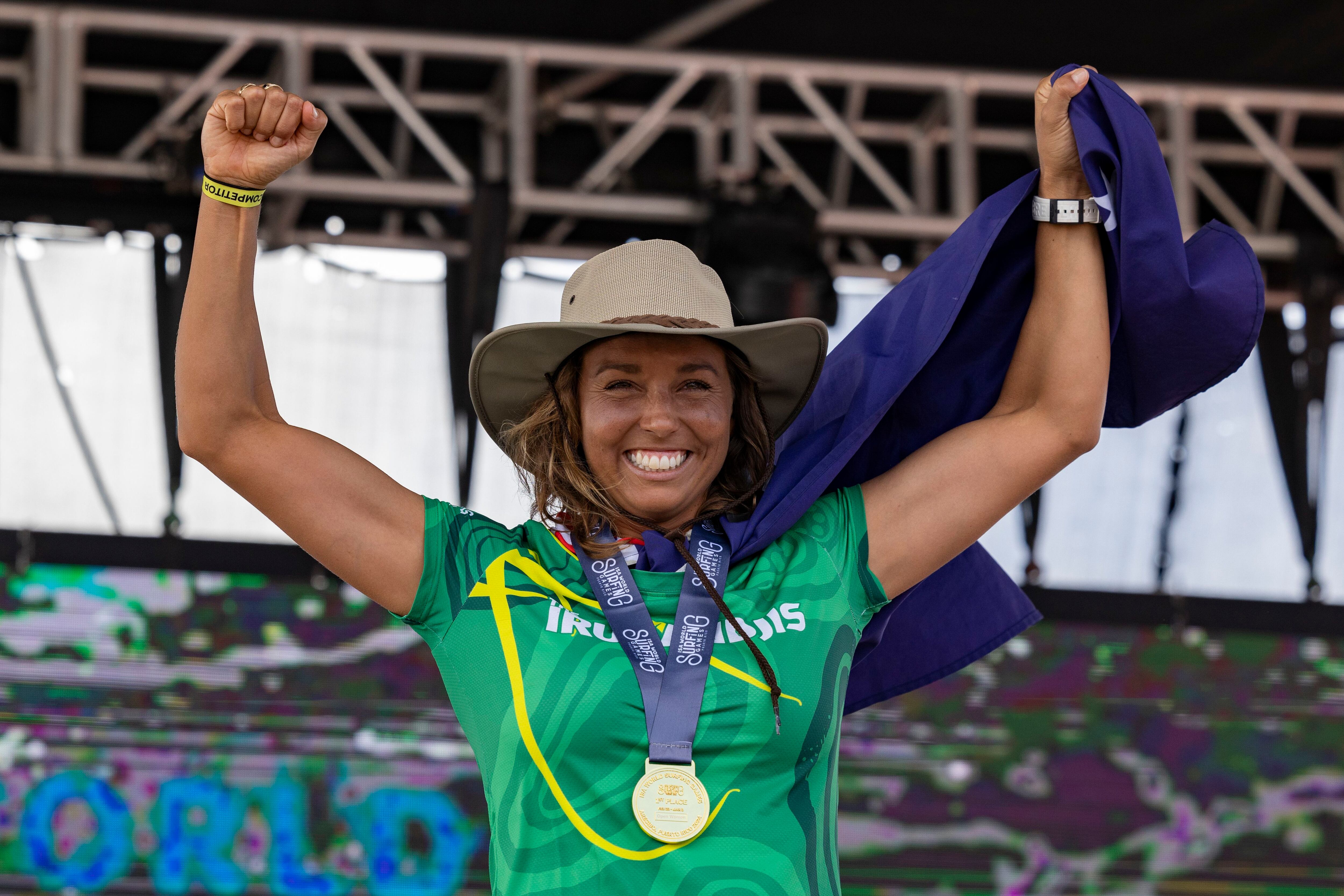 Surfers from Brazil and Australia win final Olympic qualifier in warm and  windy Puerto Rico