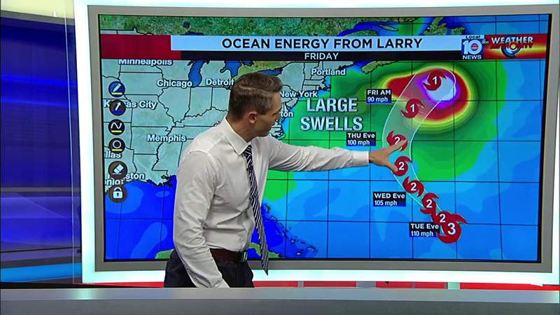 Hurricane Larry: Tropical Storm Watch issued for Bermuda