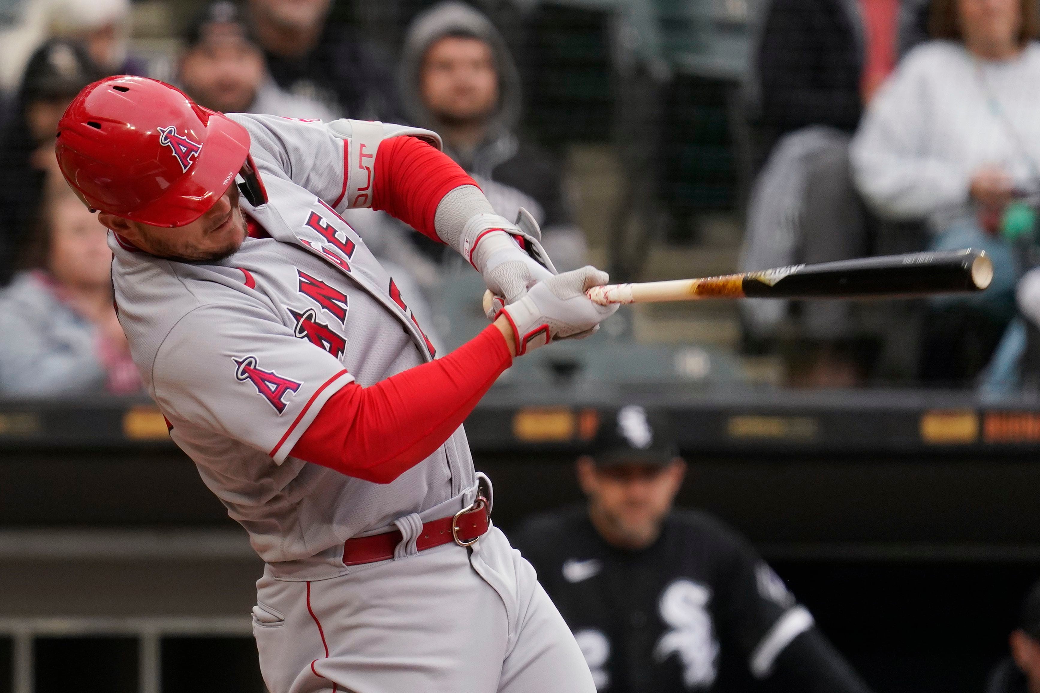 Preschool Nike Mike Trout White Los Angeles Angels Home 2020