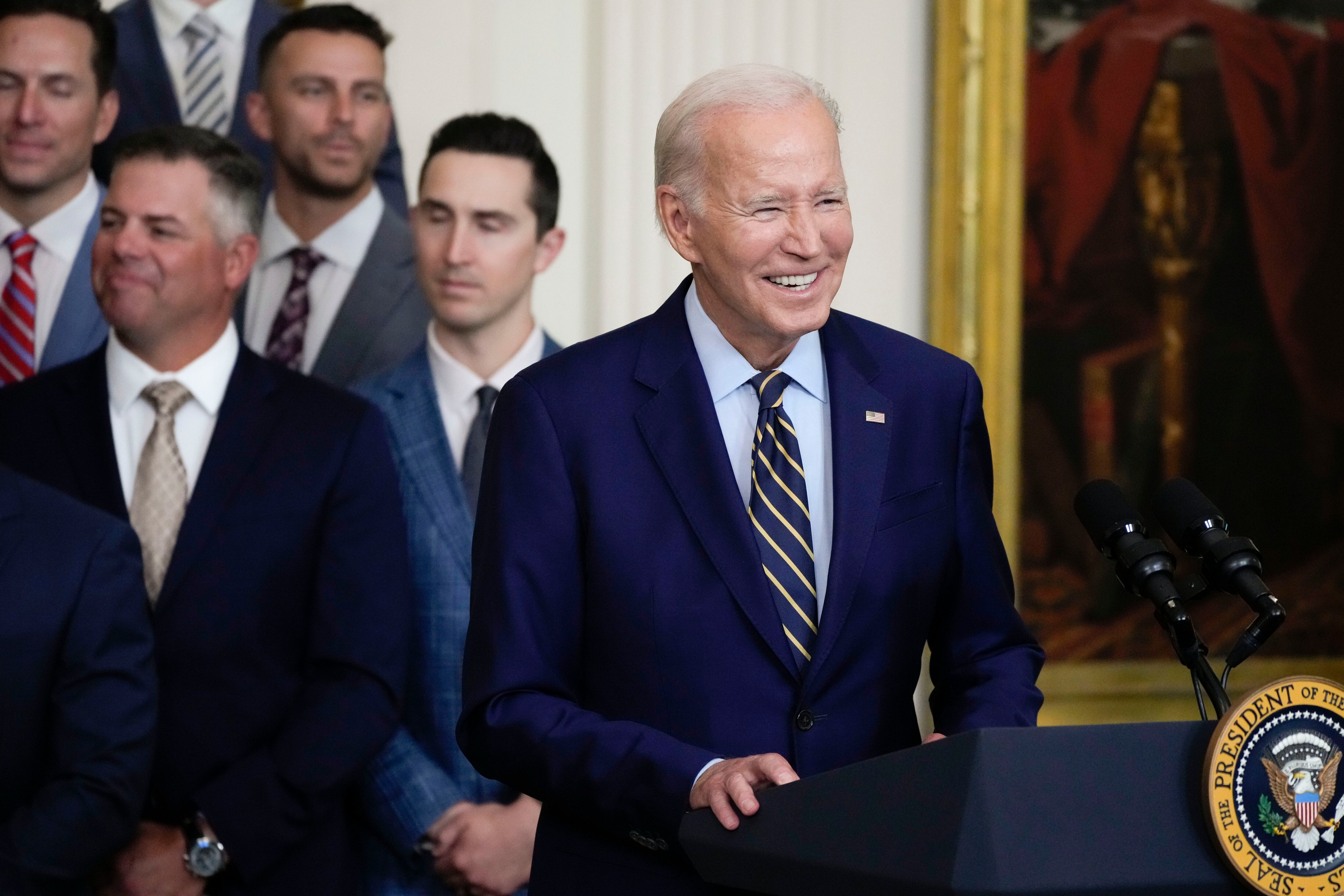 Biden praises World Series champion Astros for impact off the field during  White House celebration