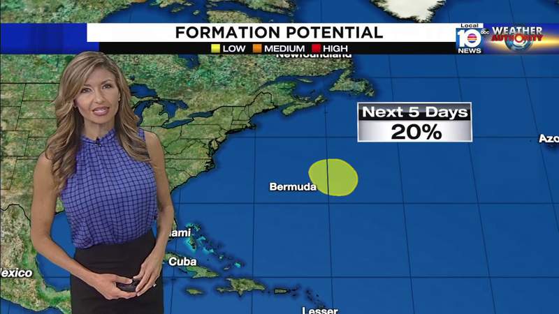 Area of low pressure could become Subtropical Storm Ana