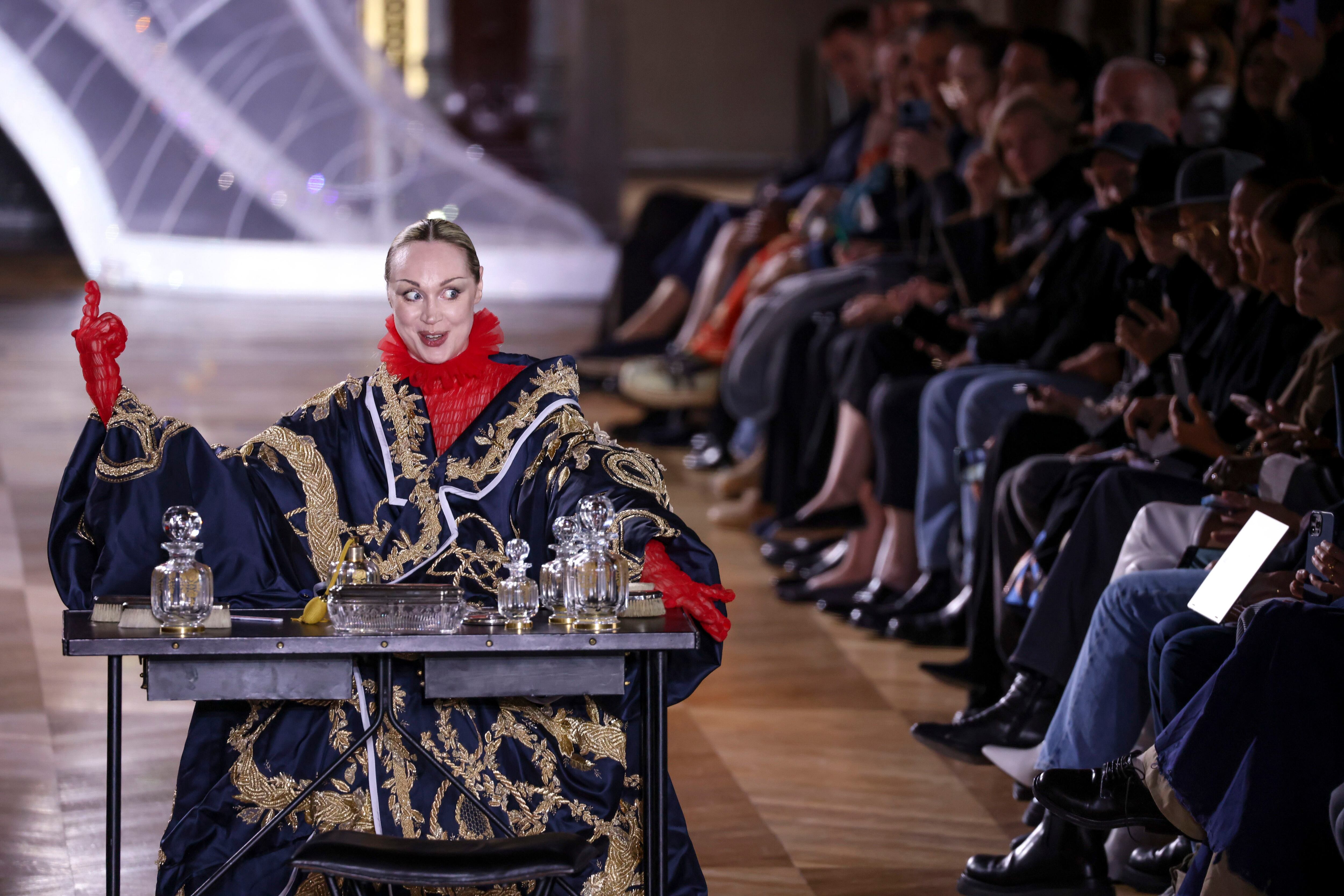 Stella McCartney dabbles in art at eco-pioneering Paris show