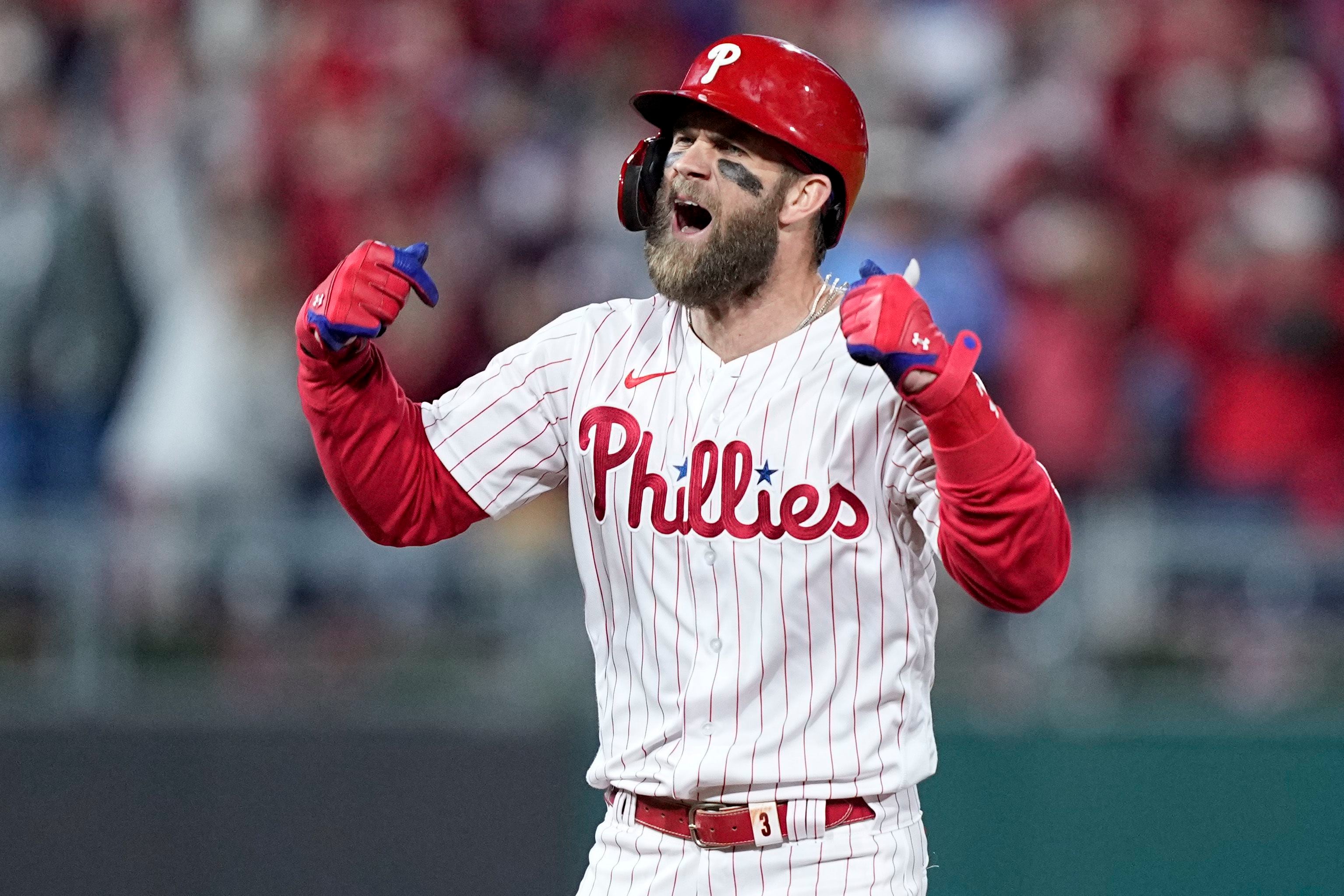 WATCH: Phillies' Bryce Harper ends career-worst 37-game home run drought  vs. Padres 