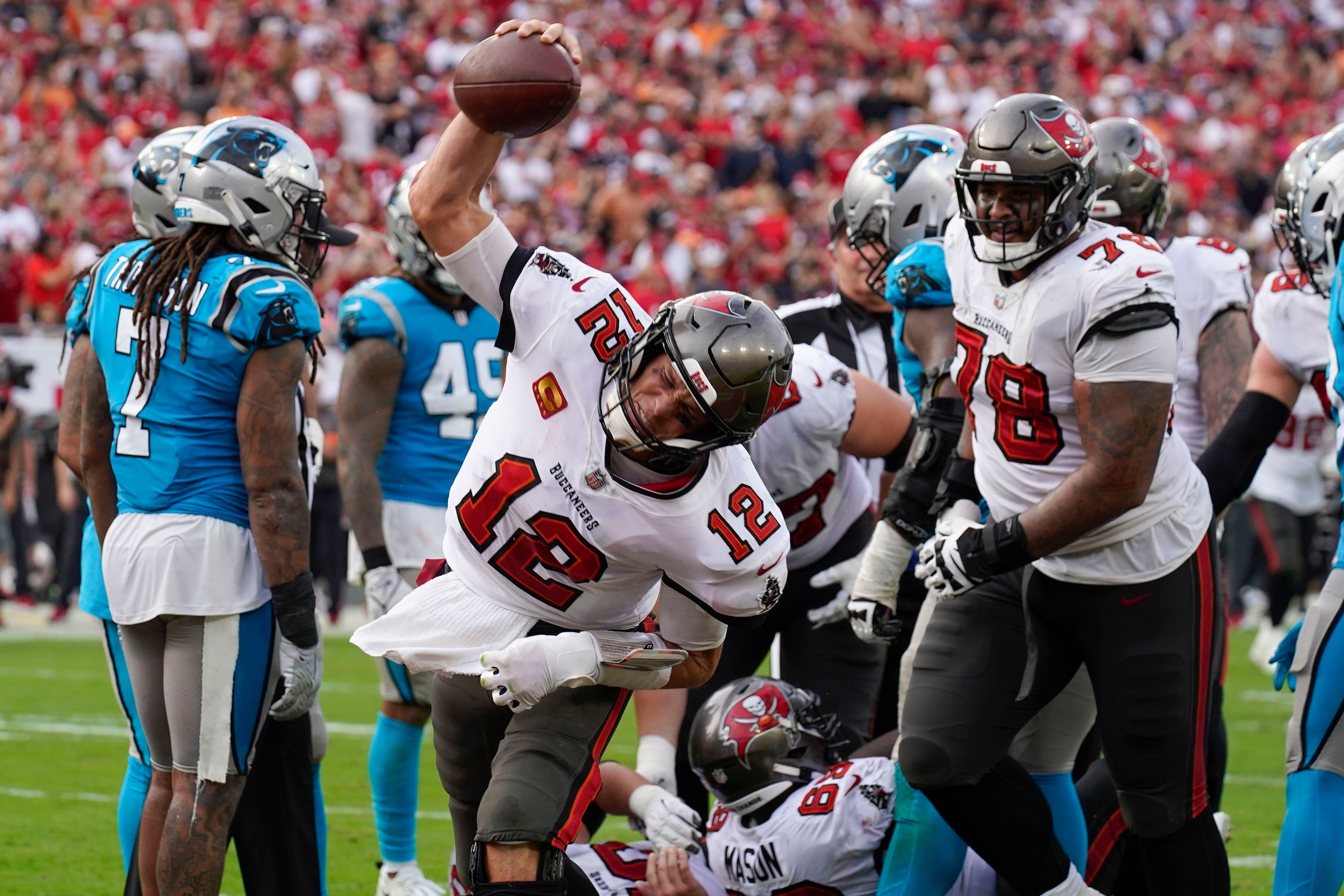 Carolina Panthers wide receiver Shi Smith (12) enters the field