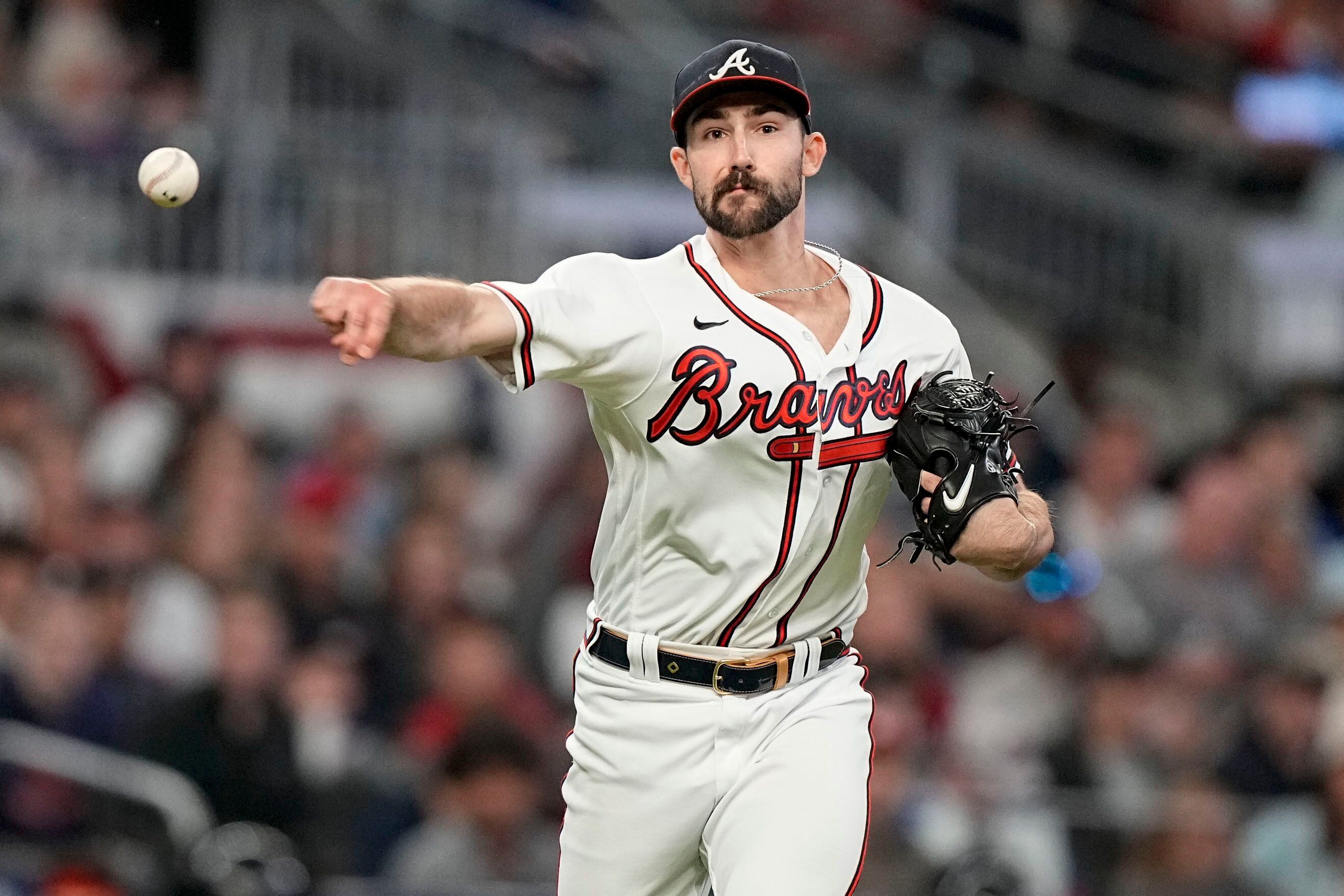 Video: Security guard at Braves parade got rough with pitcher