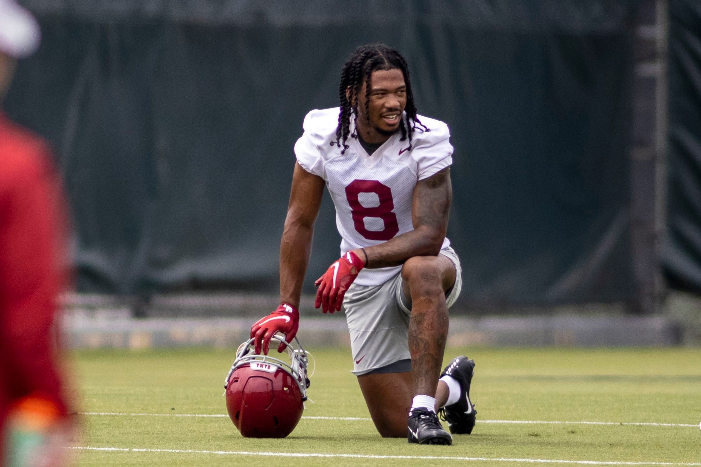 Alabama Crimson Tide wide receivers Jaylen Waddle, DeVonta Smith