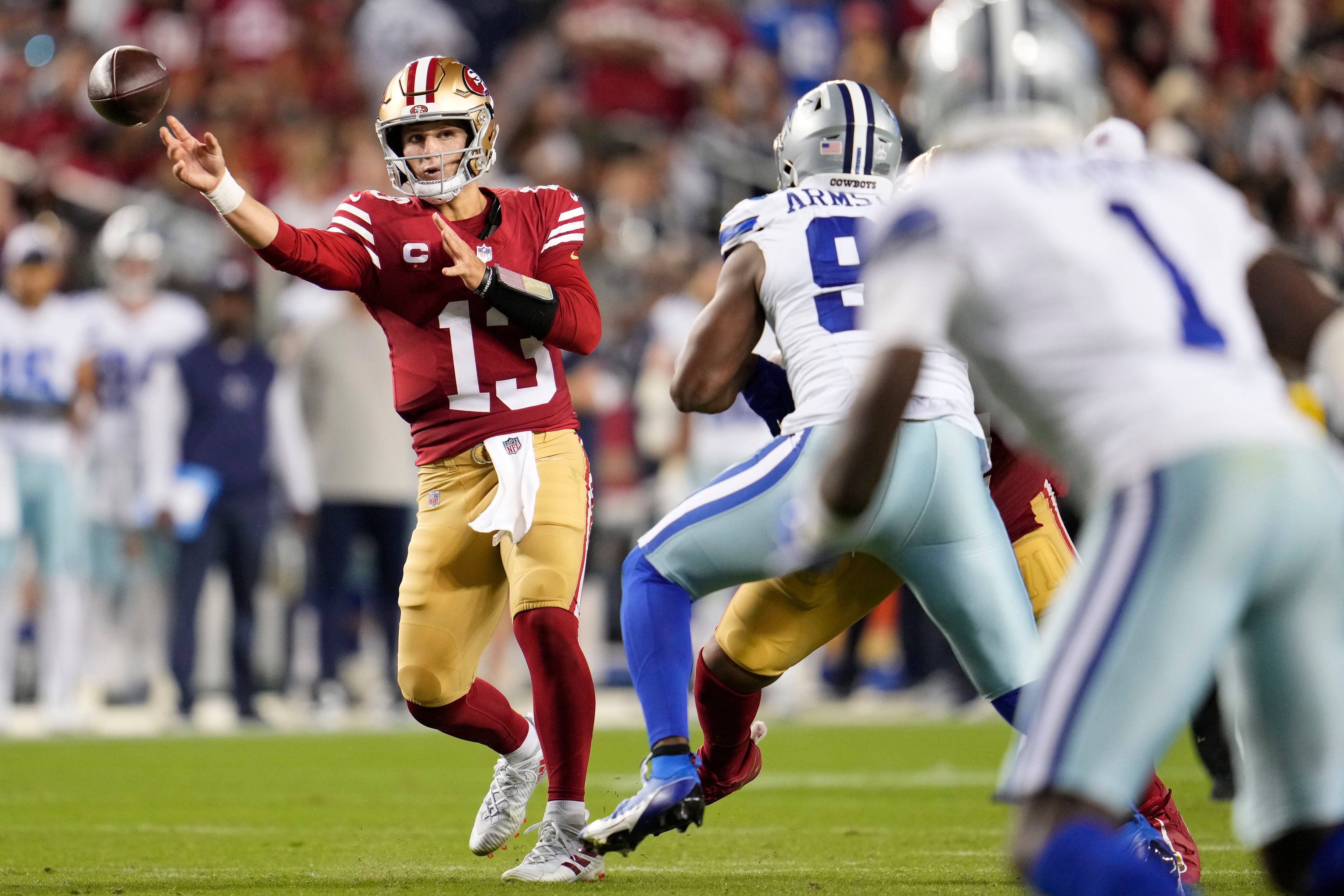 49ers - Cowboys: FIRST PREVIEW, Brock Purdy vs Micah Parsons, Dak Prescott  vs Nick Bosa, CMC 