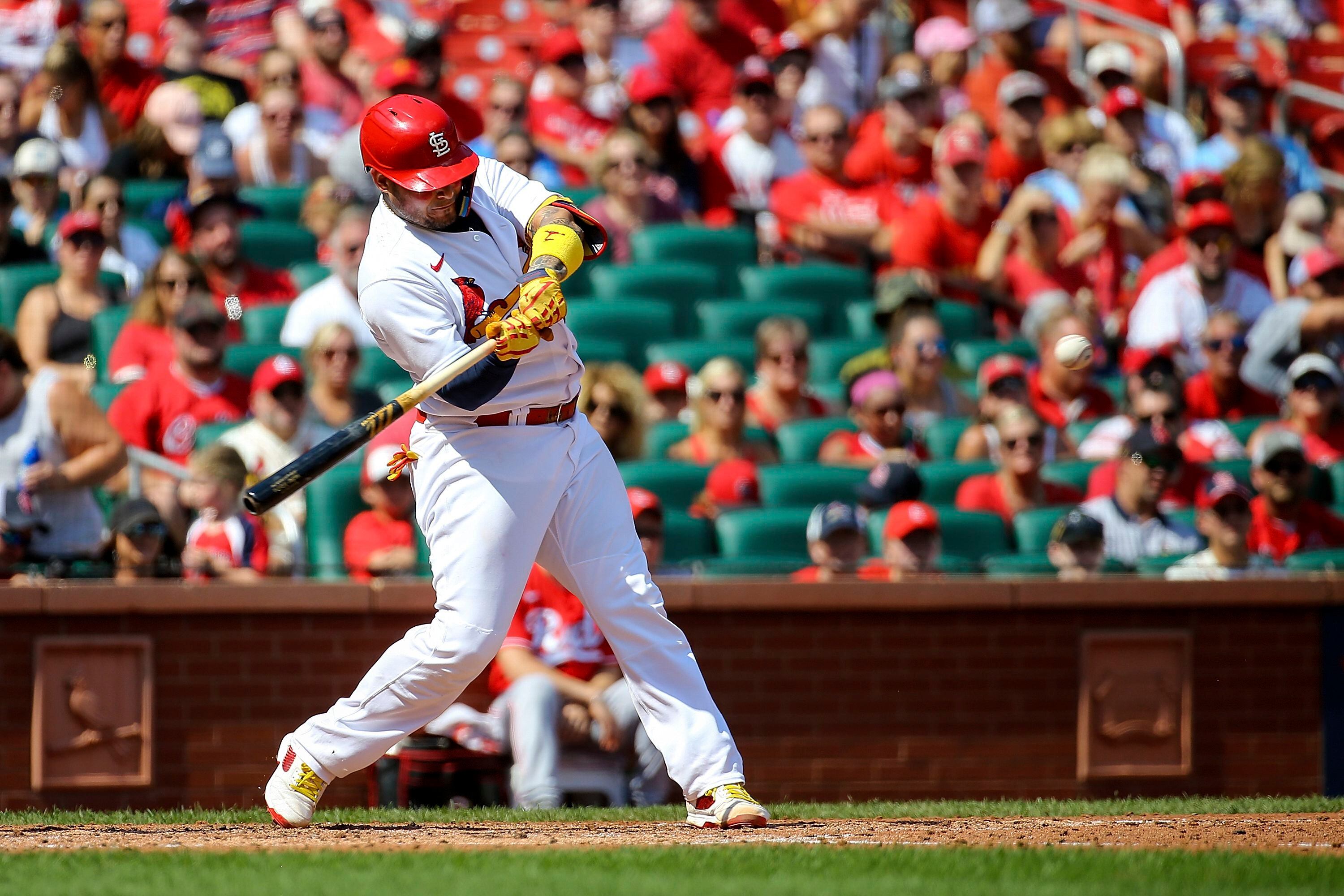 Albert Pujols hits two homers, Yadier Molina makes pitching debut