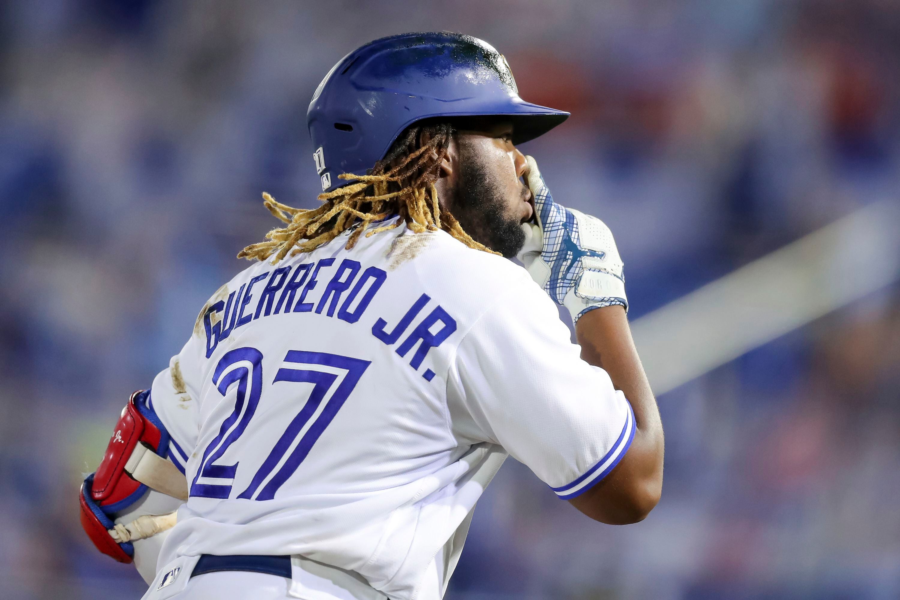 Vladimir Guerrero Jr. Toronto Blue Jays Pitch Black Fashion Jersey -  Baseball Town