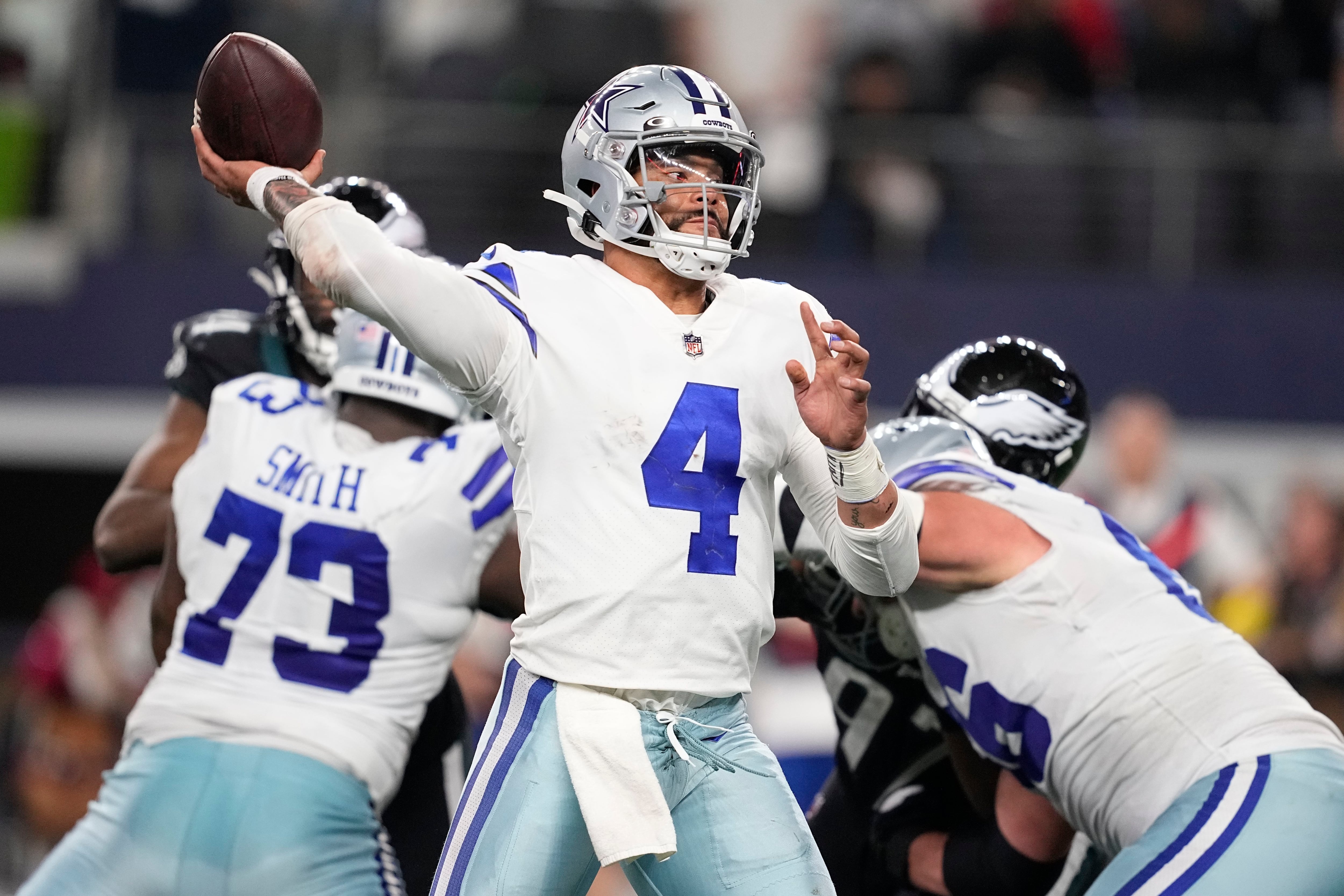 Prescott, Cowboys win 40-34, make Eagles wait on top seed - The San Diego  Union-Tribune