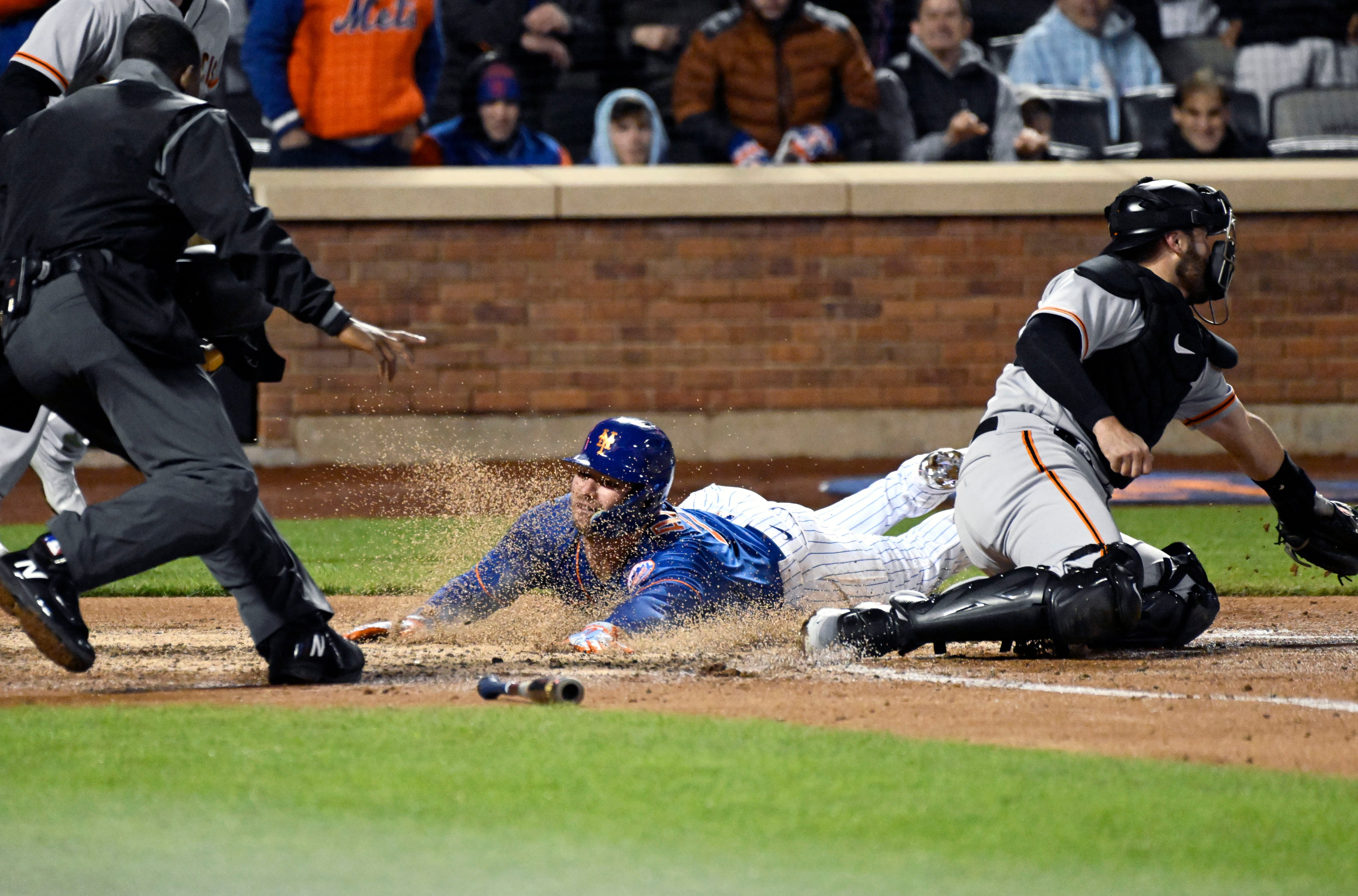 Mets' Lindor bailed out by Alonso, wins it in 10th vs. Giants - NBC Sports