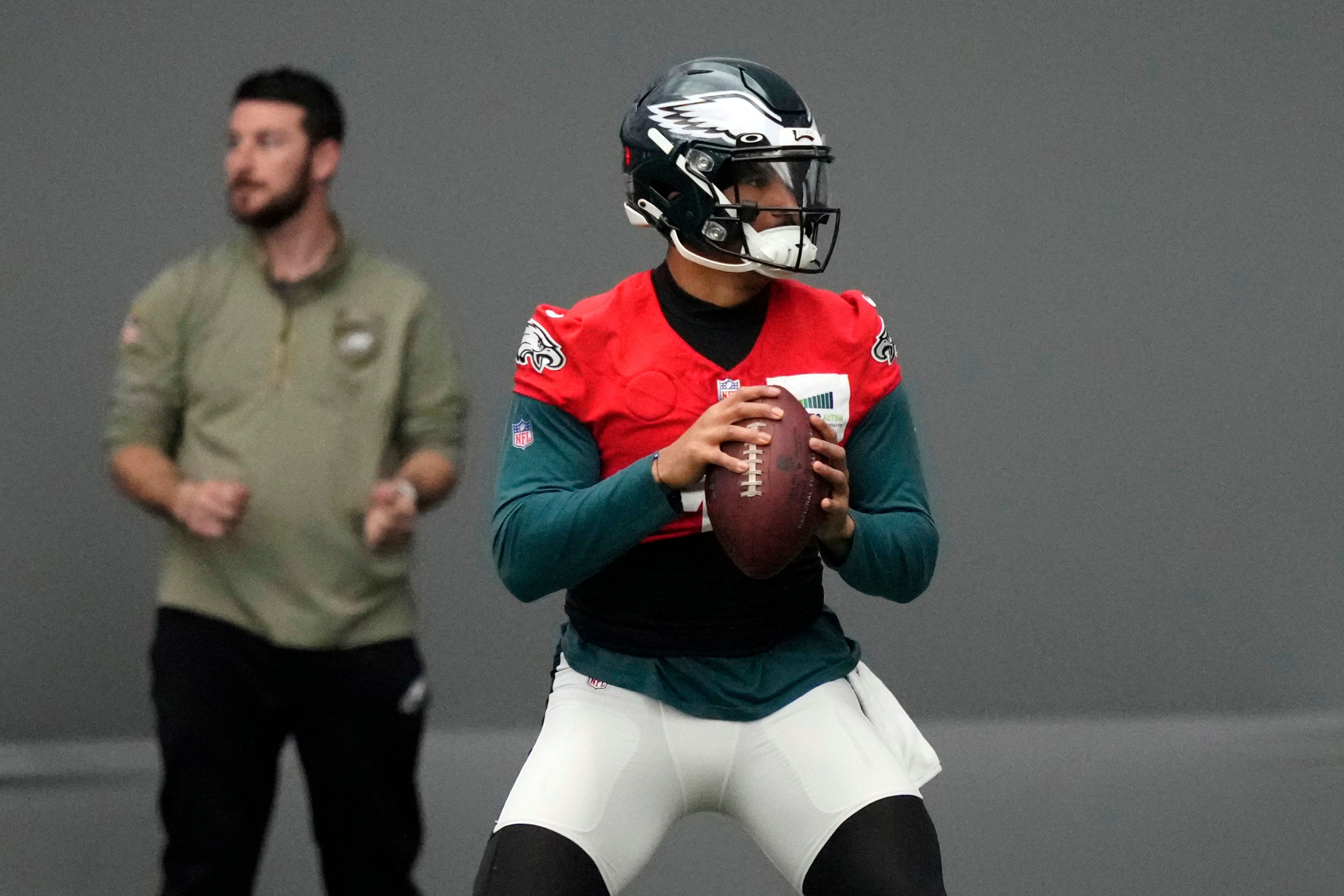 Philadelphia Eagles, Jalen Hurts headed to Super Bowl LLVII, Get gear the  players wear 