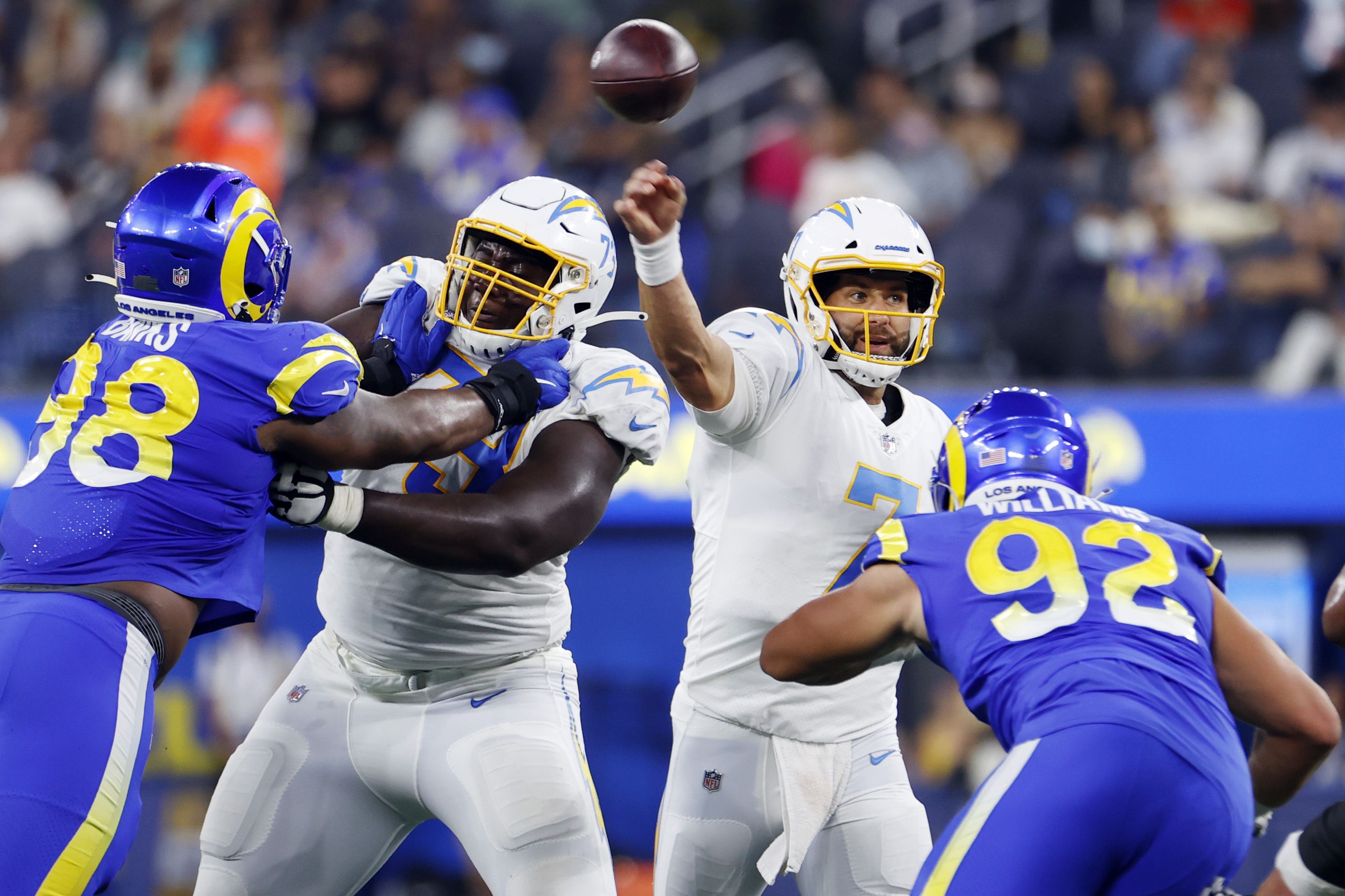 Chargers LT Rashawn Slater makes 'outstanding' debut vs