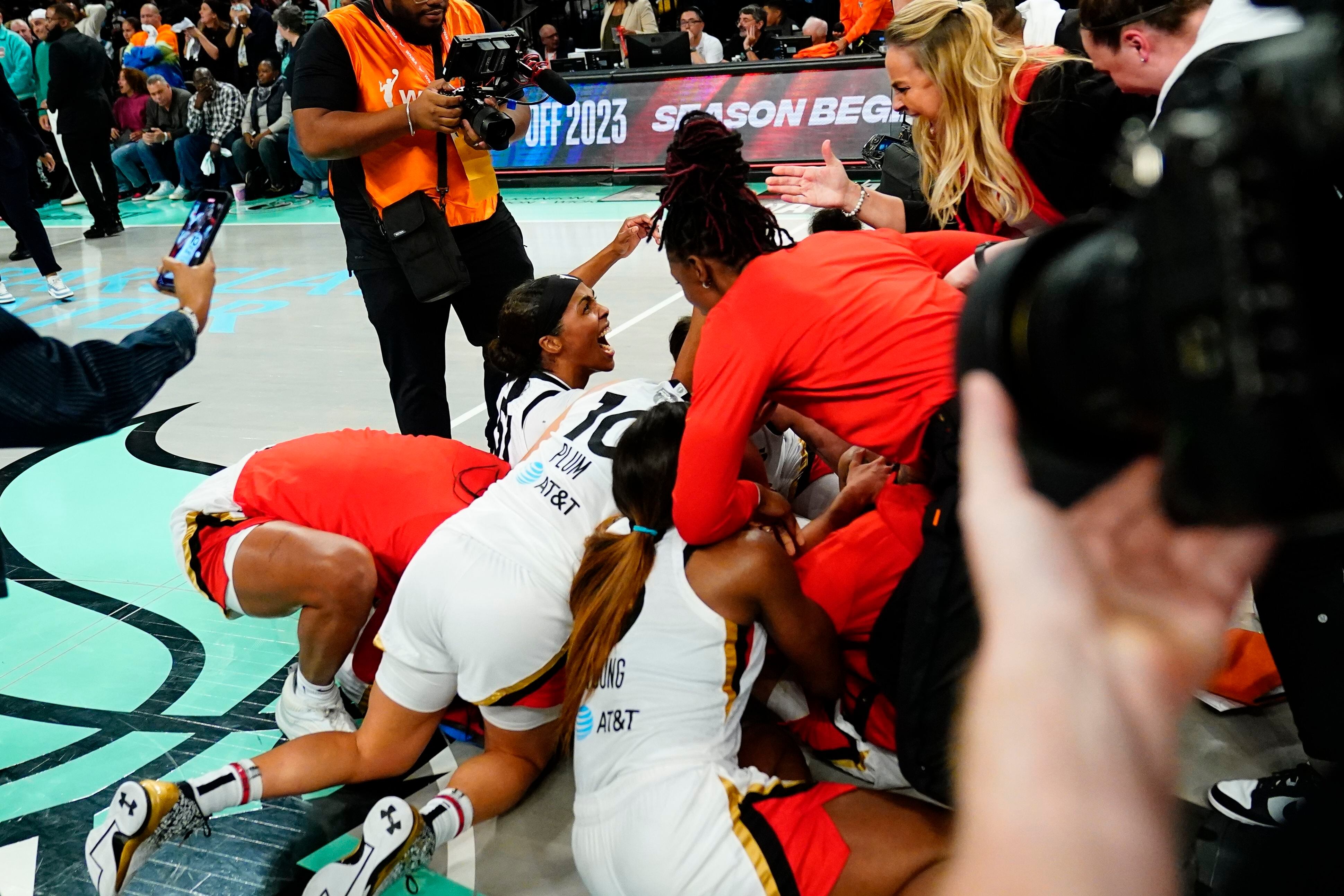 Las Vegas Aces become first repeat WNBA champs in 21 years, beating New  York Liberty 70-69 in Game 4