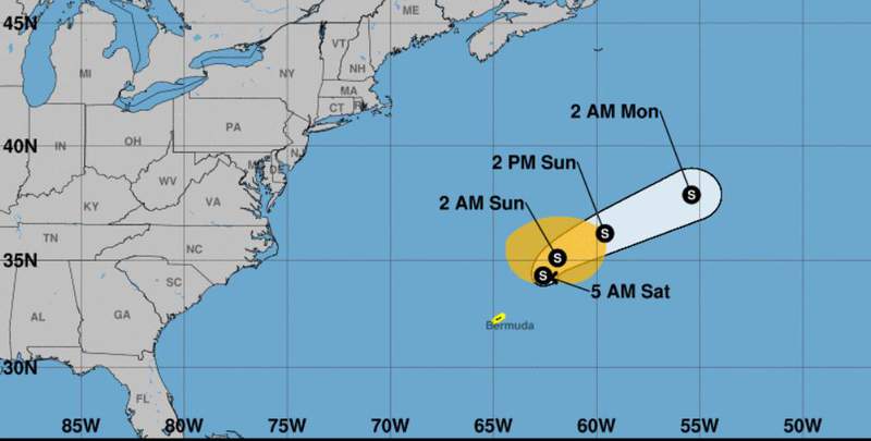 Subtropical storm Ana forms, first Atlantic named storm this year