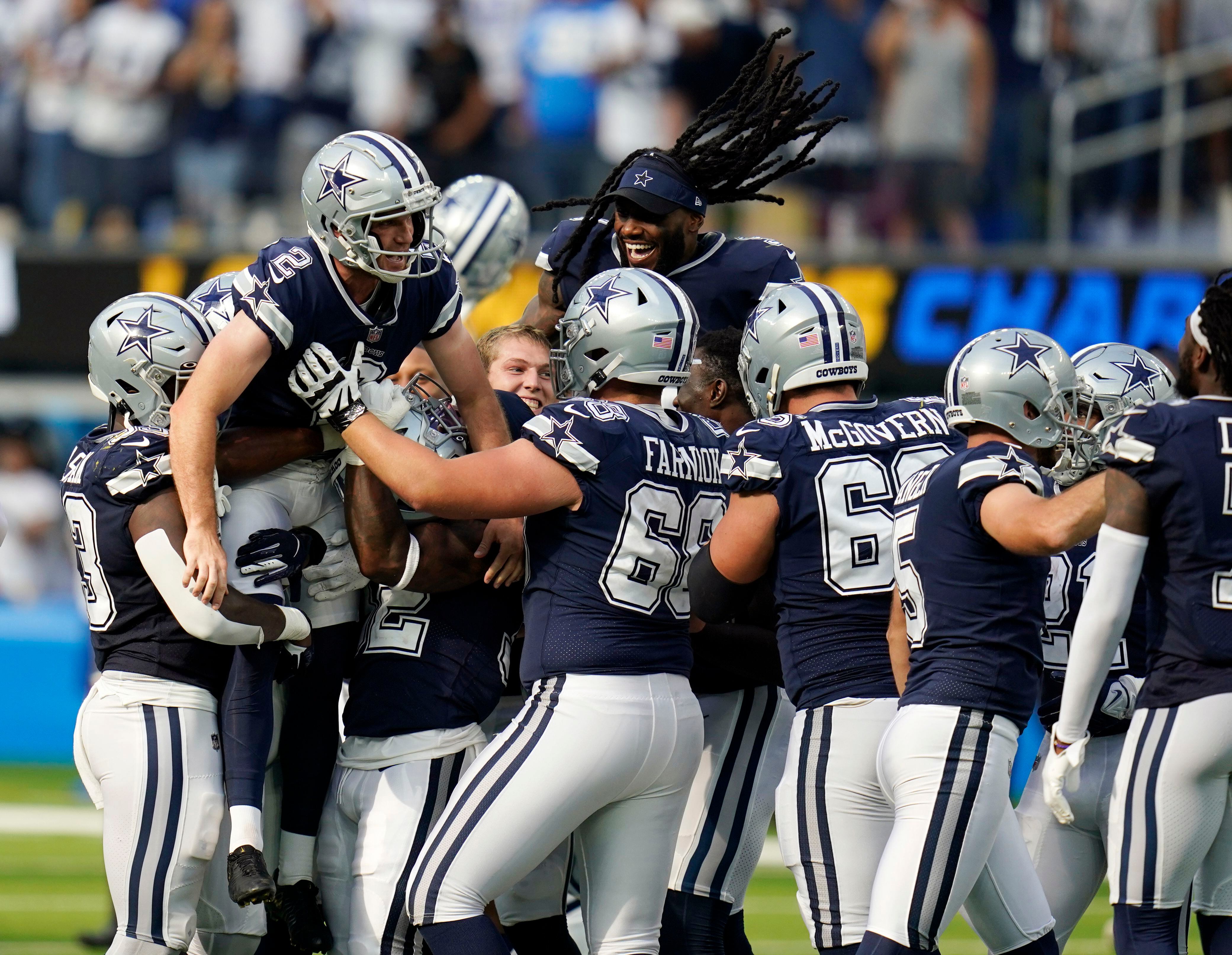 Dallas Cowboys at Los Angeles Chargers on September 19, 2021