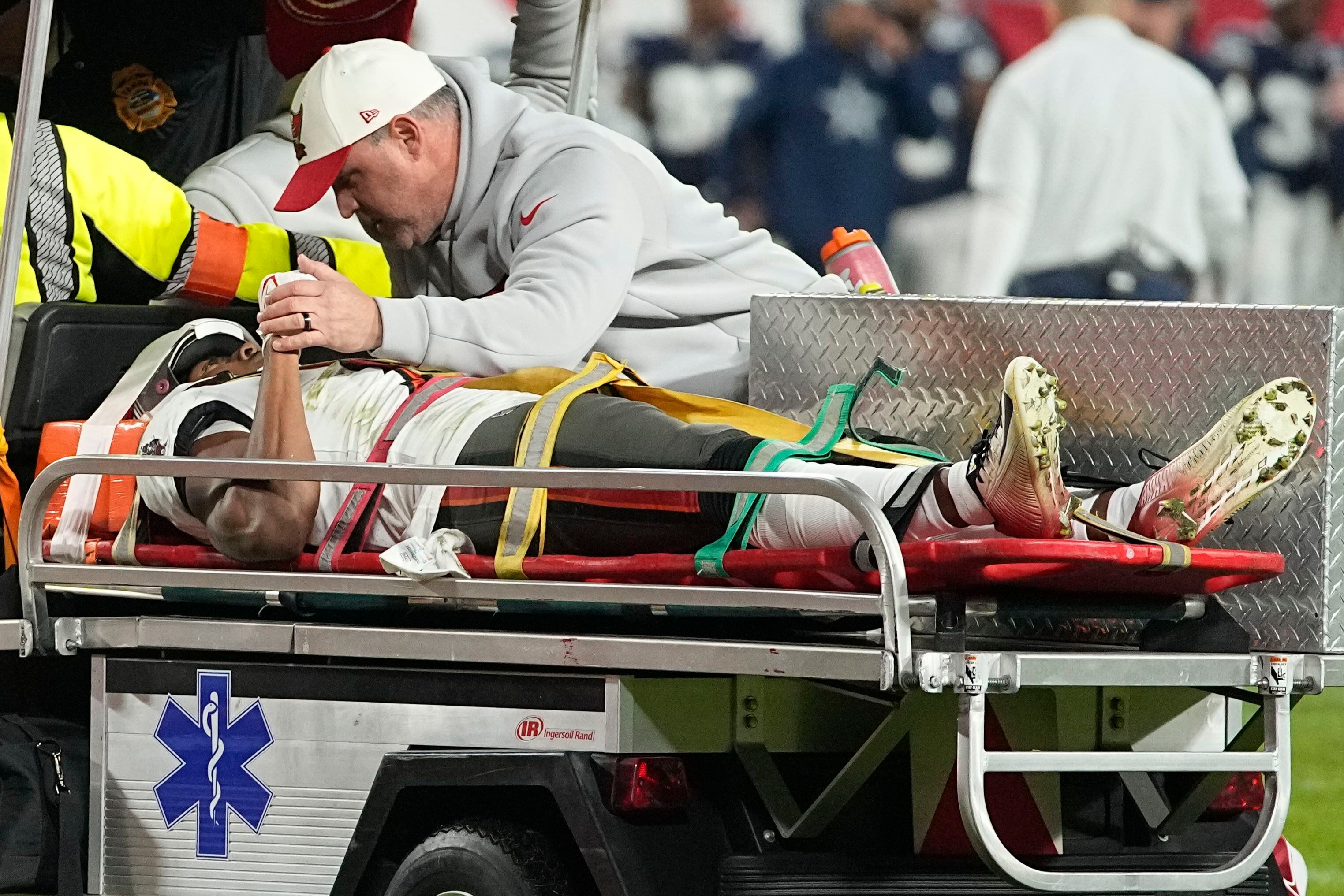 Bucs WR Russell Gage hospitalized overnight with neck injury, has movement  in extremities