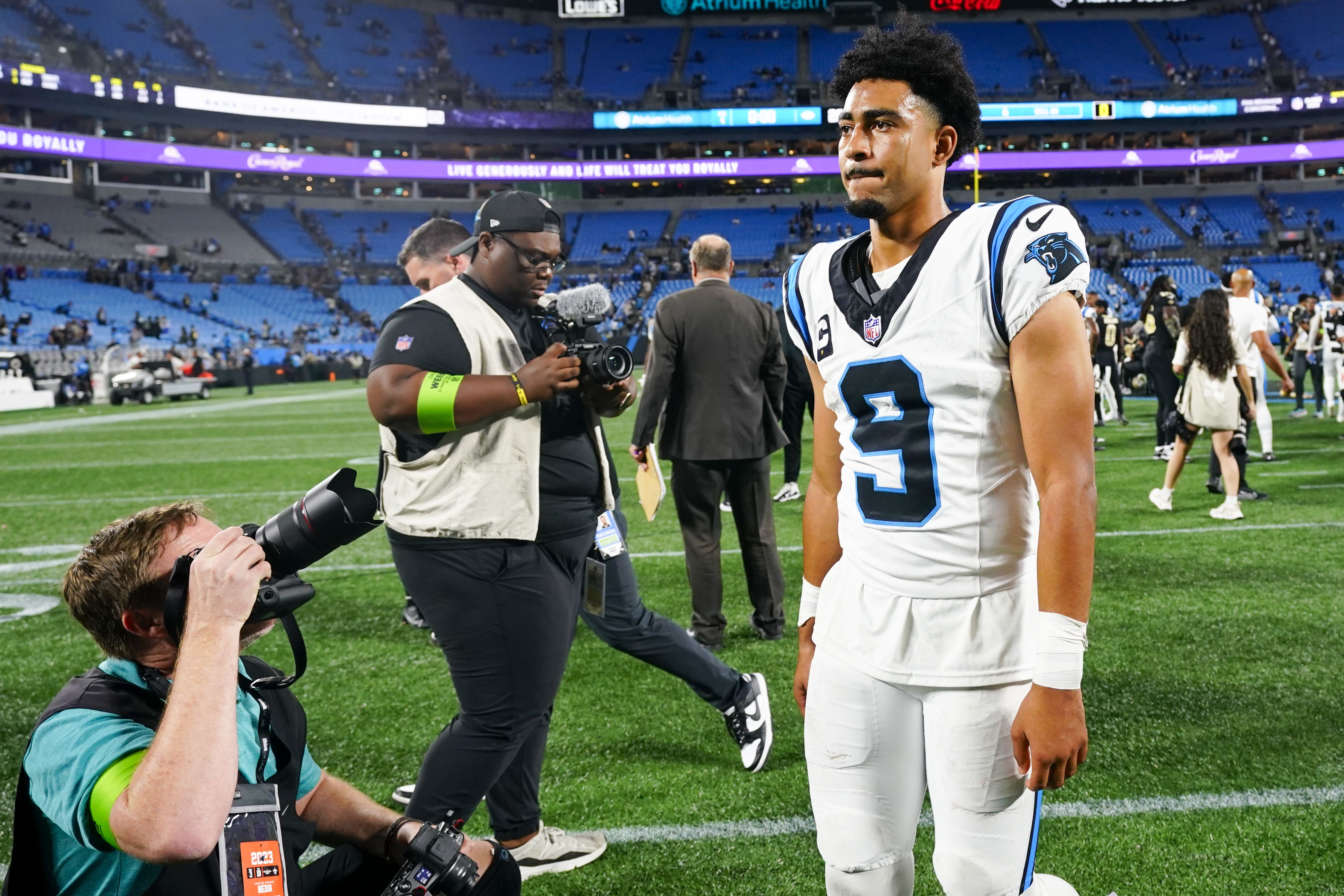 Panthers quarterback Bryce Young's status for Sunday uncertain