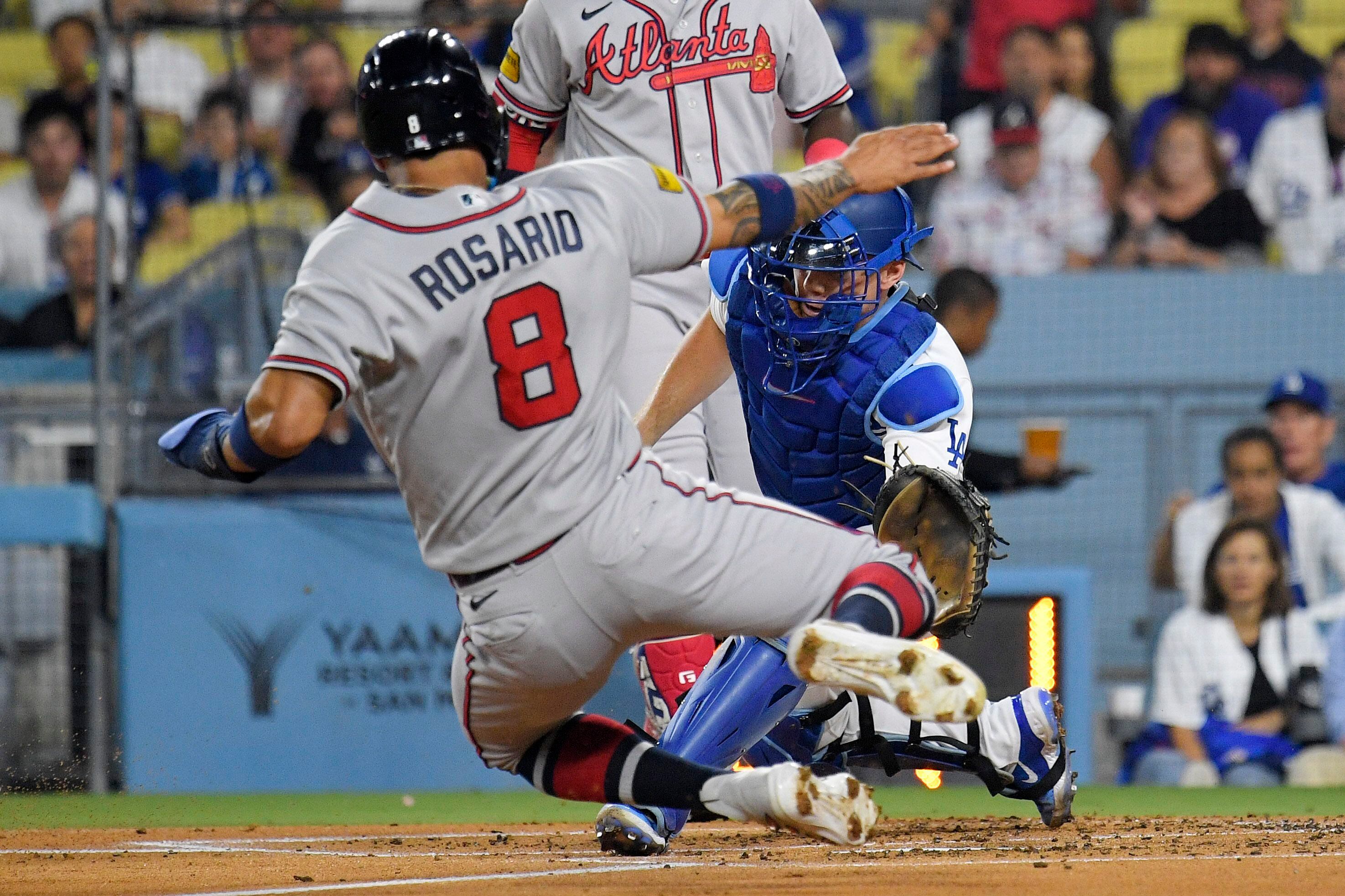 Acuña homers again and steals another base, Fried stifles Dodgers as Braves  win 5th in a row, 6-3 - The San Diego Union-Tribune
