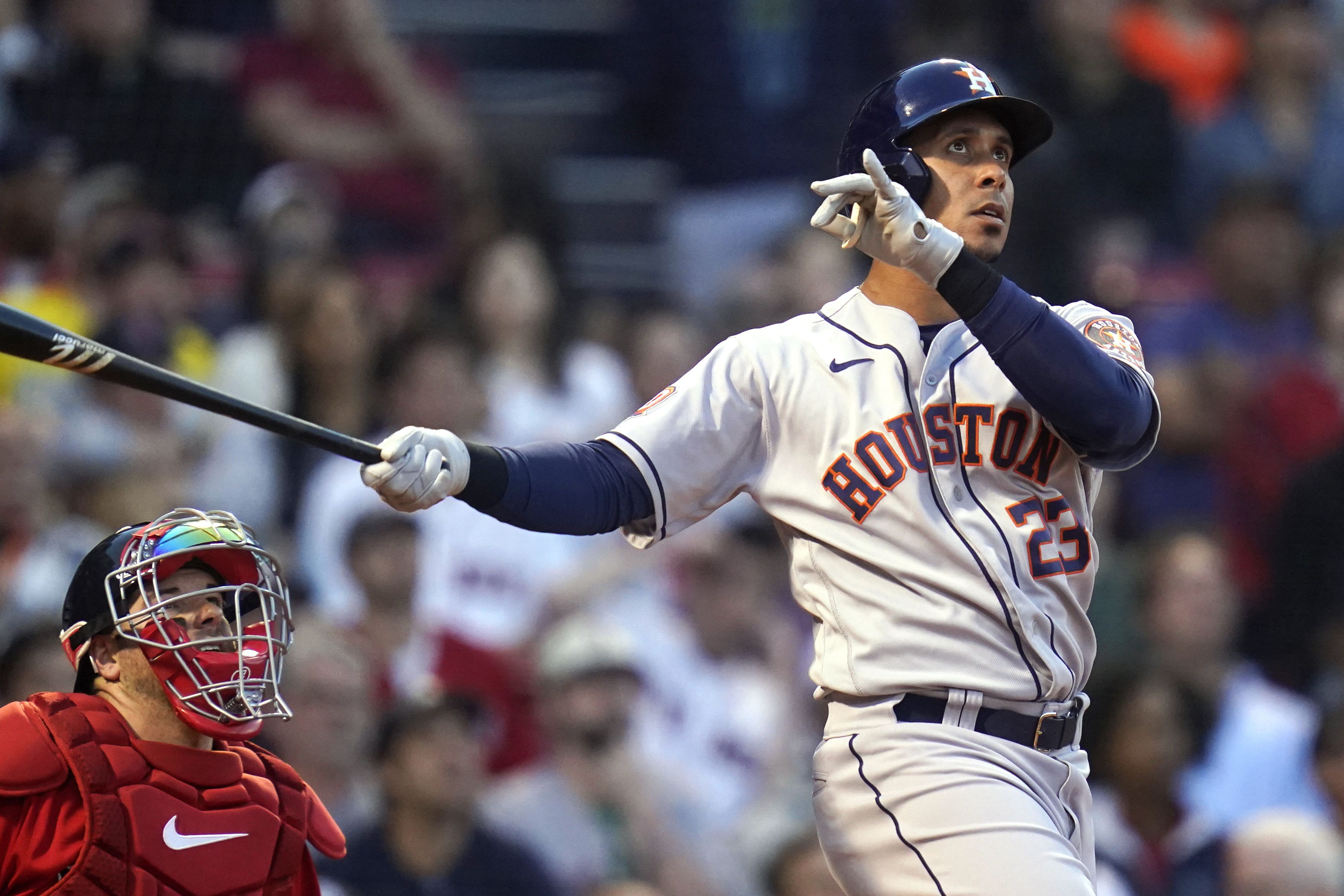 Houston rockets: Astros hit 5 HRs in 2nd, rout Red Sox 13-4