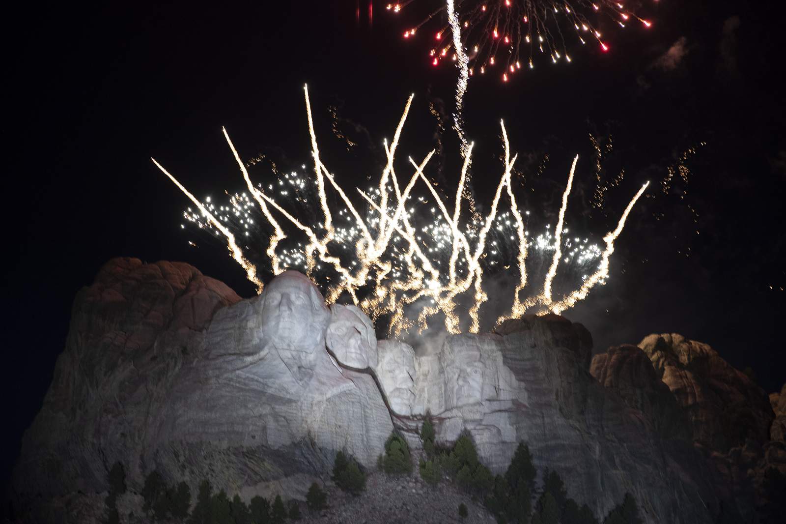 Trump pushes racial division, flouts virus rules at Rushmore