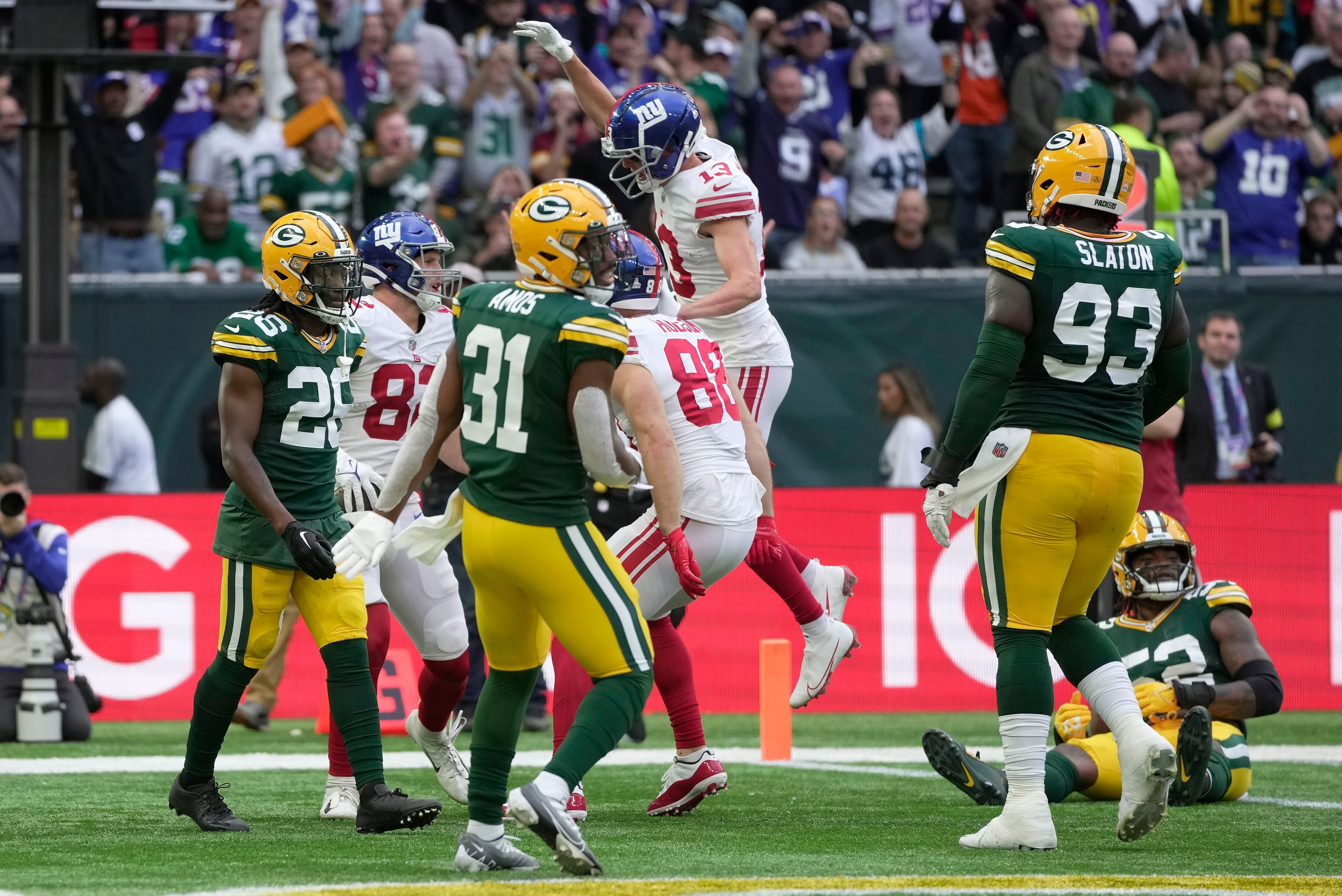 Giants spoil Packers international debut with 27-22 win - The San Diego  Union-Tribune