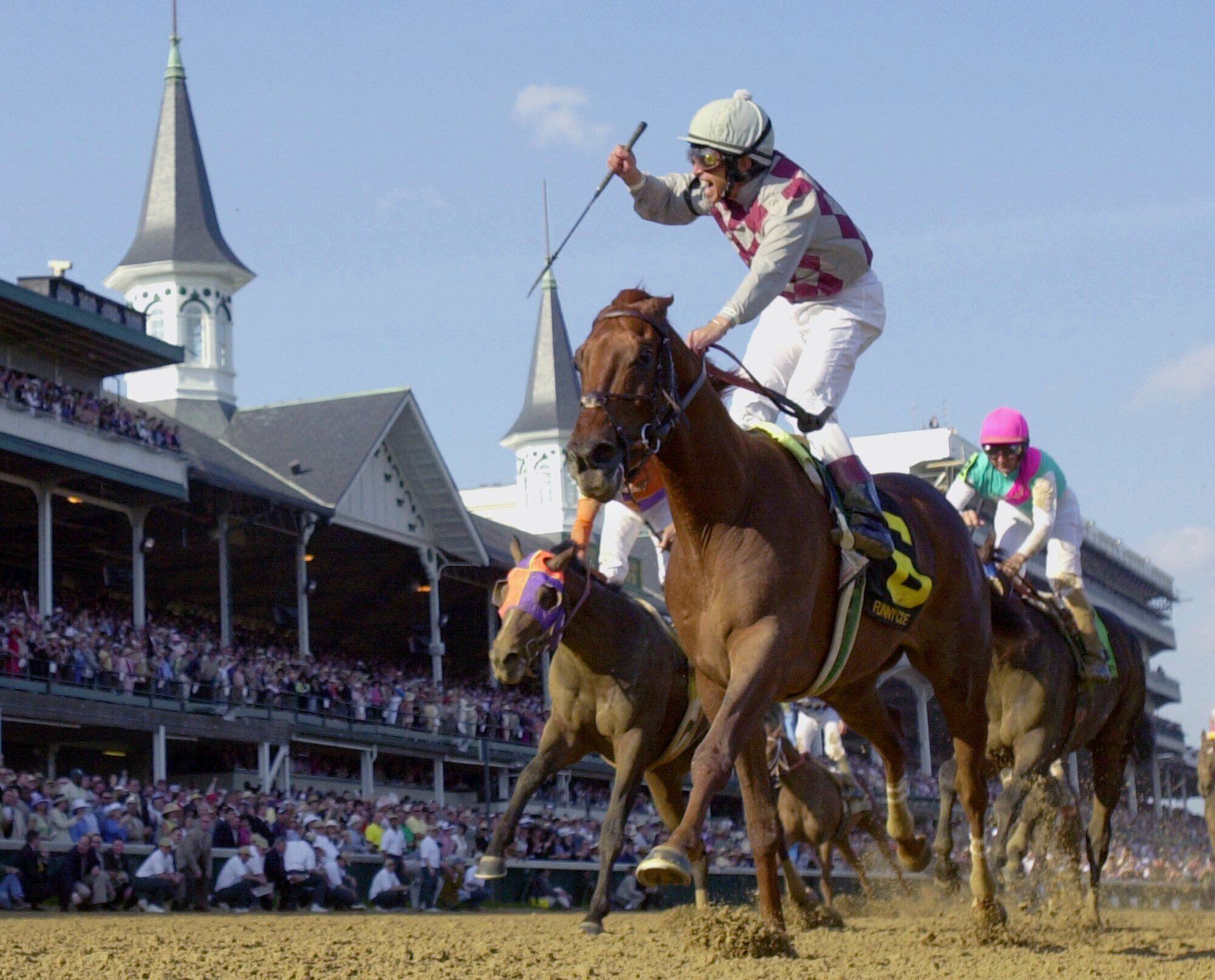 Marlins Man's latest appearance is at the Preakness Stakes 