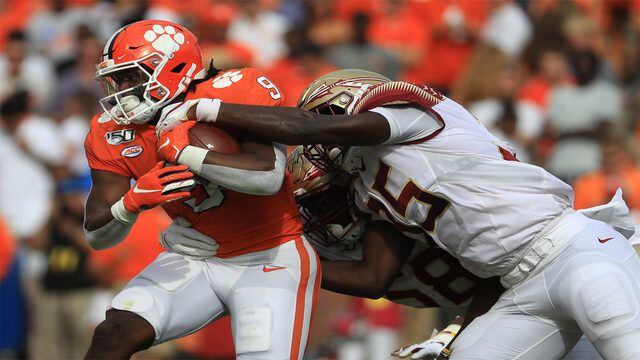 No 2 Clemson Pounds Florida State 45 14 For 21st Straight Win