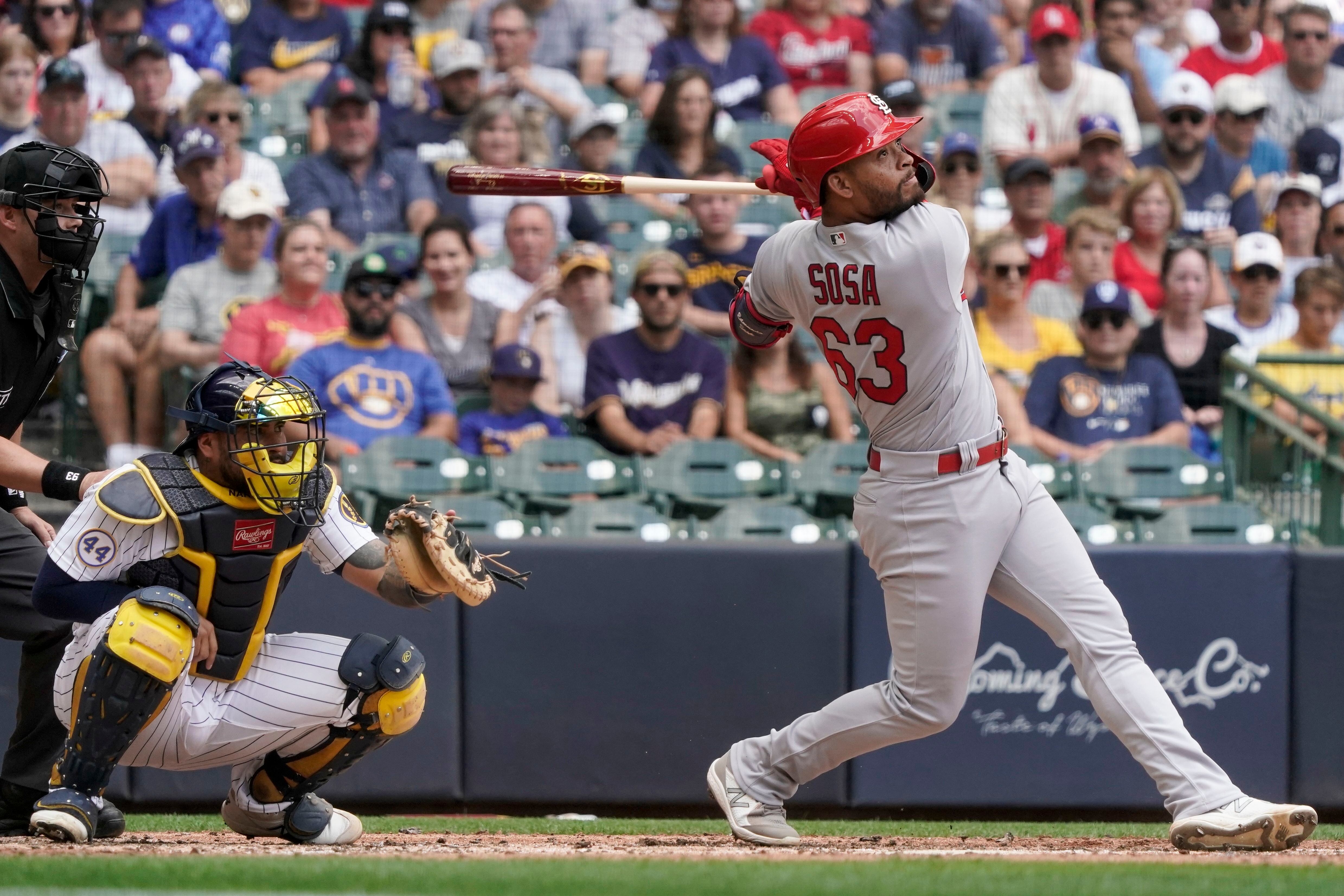 Boston Red Sox SS Pablos Reyes celebrates his walk-off grand slam