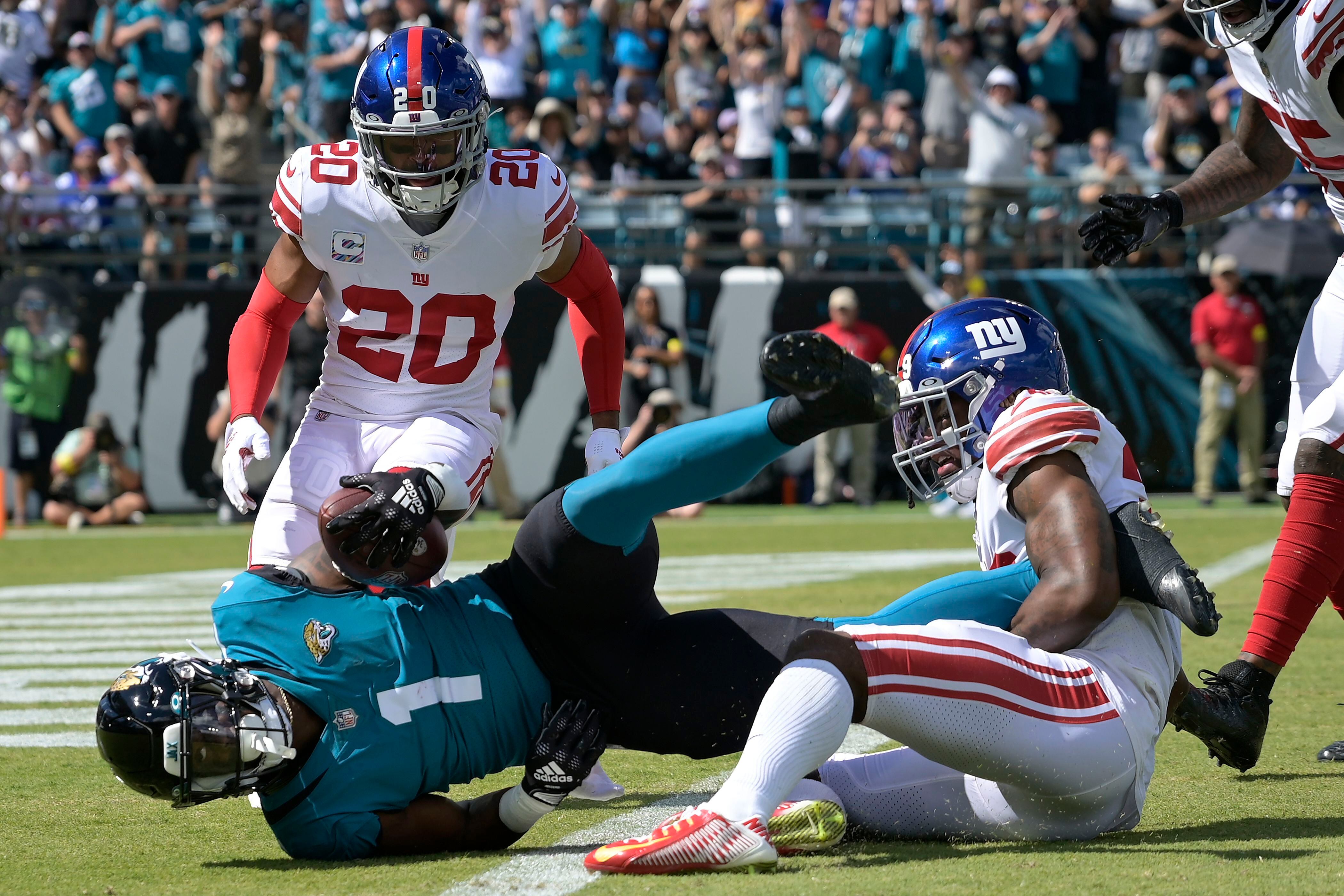 Underdog Giants seeking 1st 6-1 start since 2008 at Jaguars