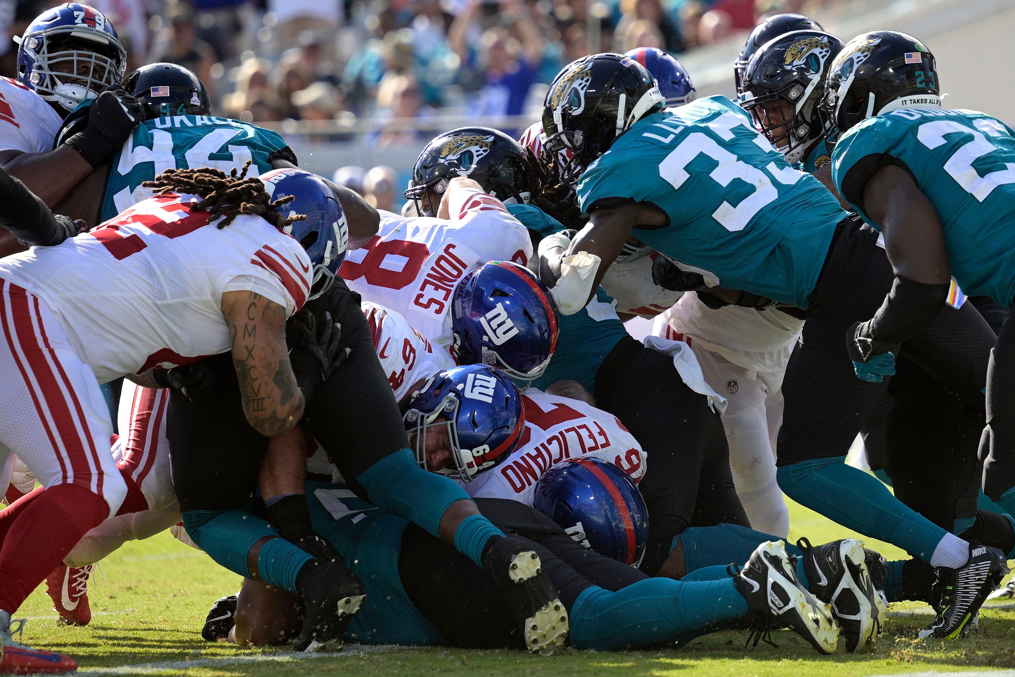 Underdog Giants seeking 1st 6-1 start since 2008 at Jaguars - The San Diego  Union-Tribune