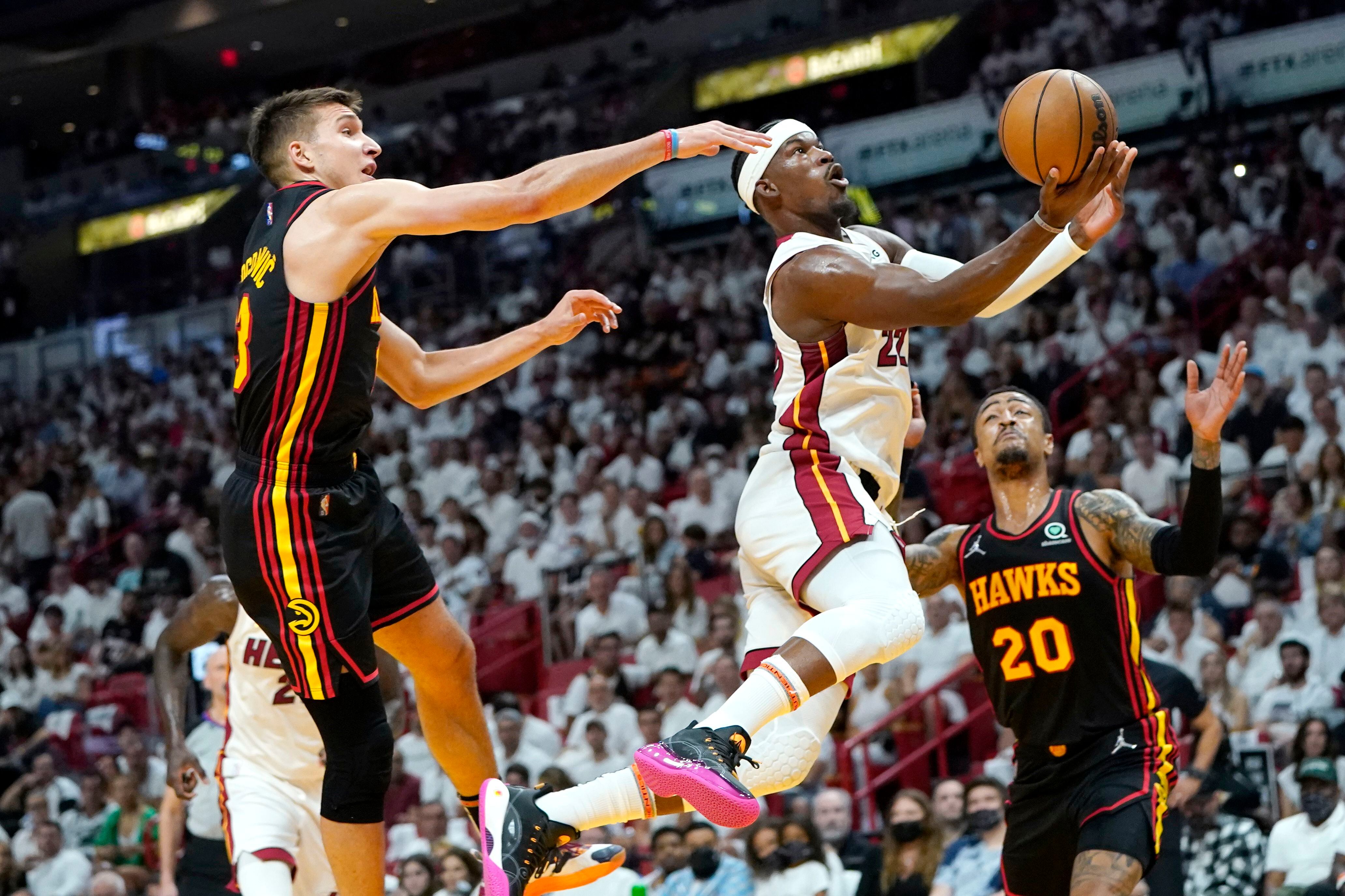 Hawks' Bogdan Bogdanovic out for Game 5 vs. Heat with knee injury