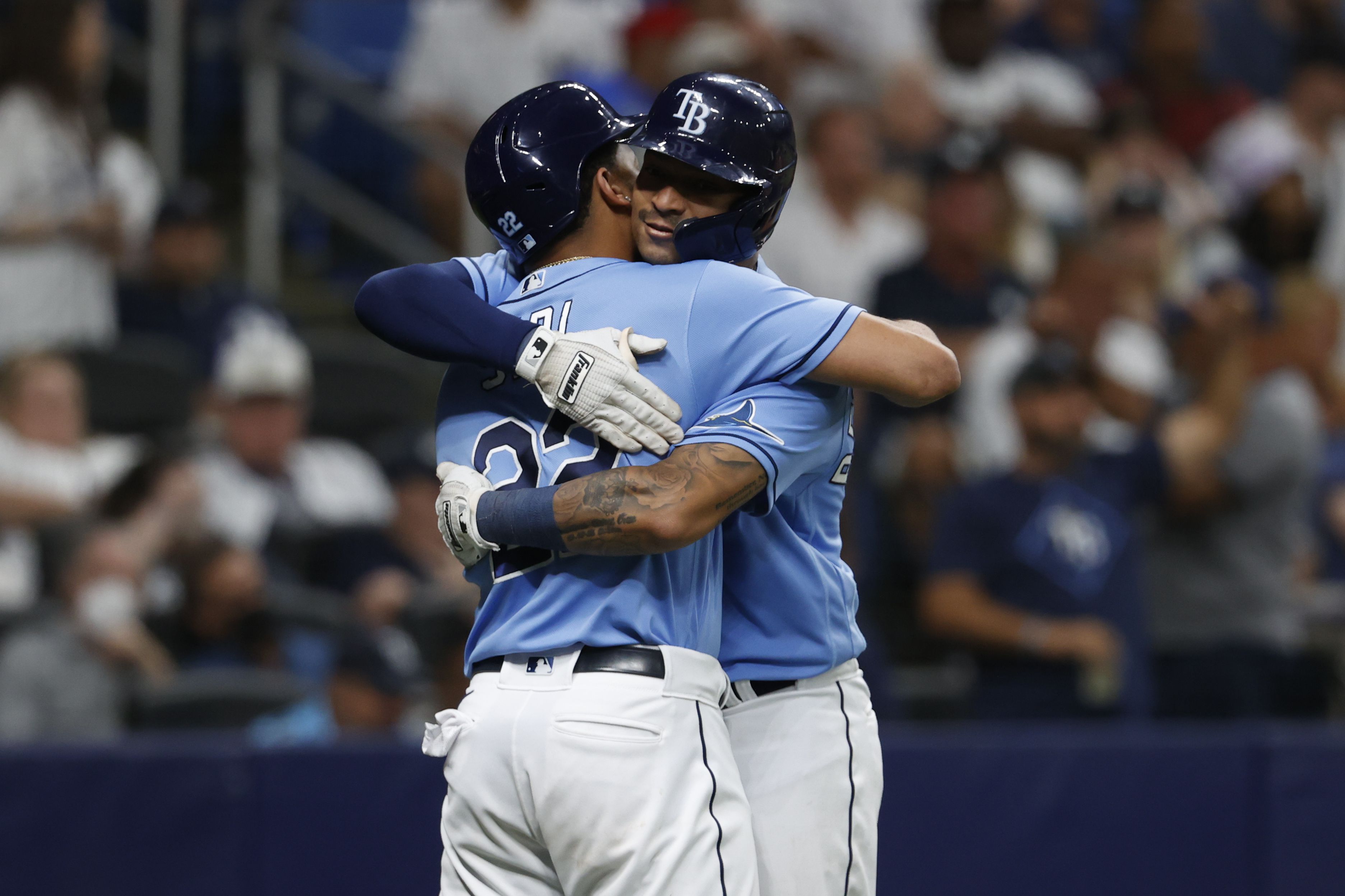 ST. PETERSBURG, FL - August 12: Tampa Bay Rays Outfielder Randy