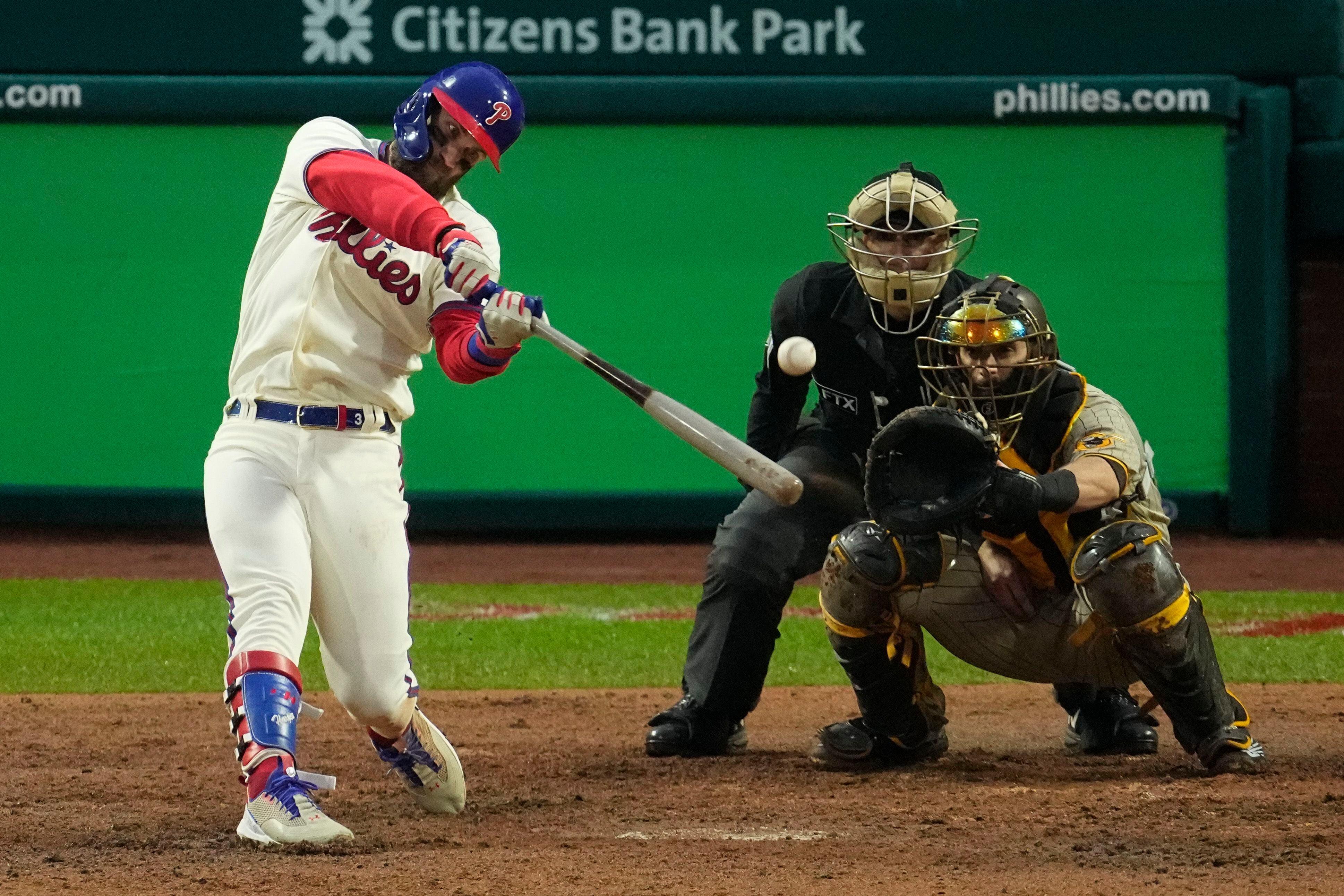 Bryce Harper is on another level. Kyle Schwarber's homer is on another  planet: Phillies-Padres Weird and Wild - The Athletic