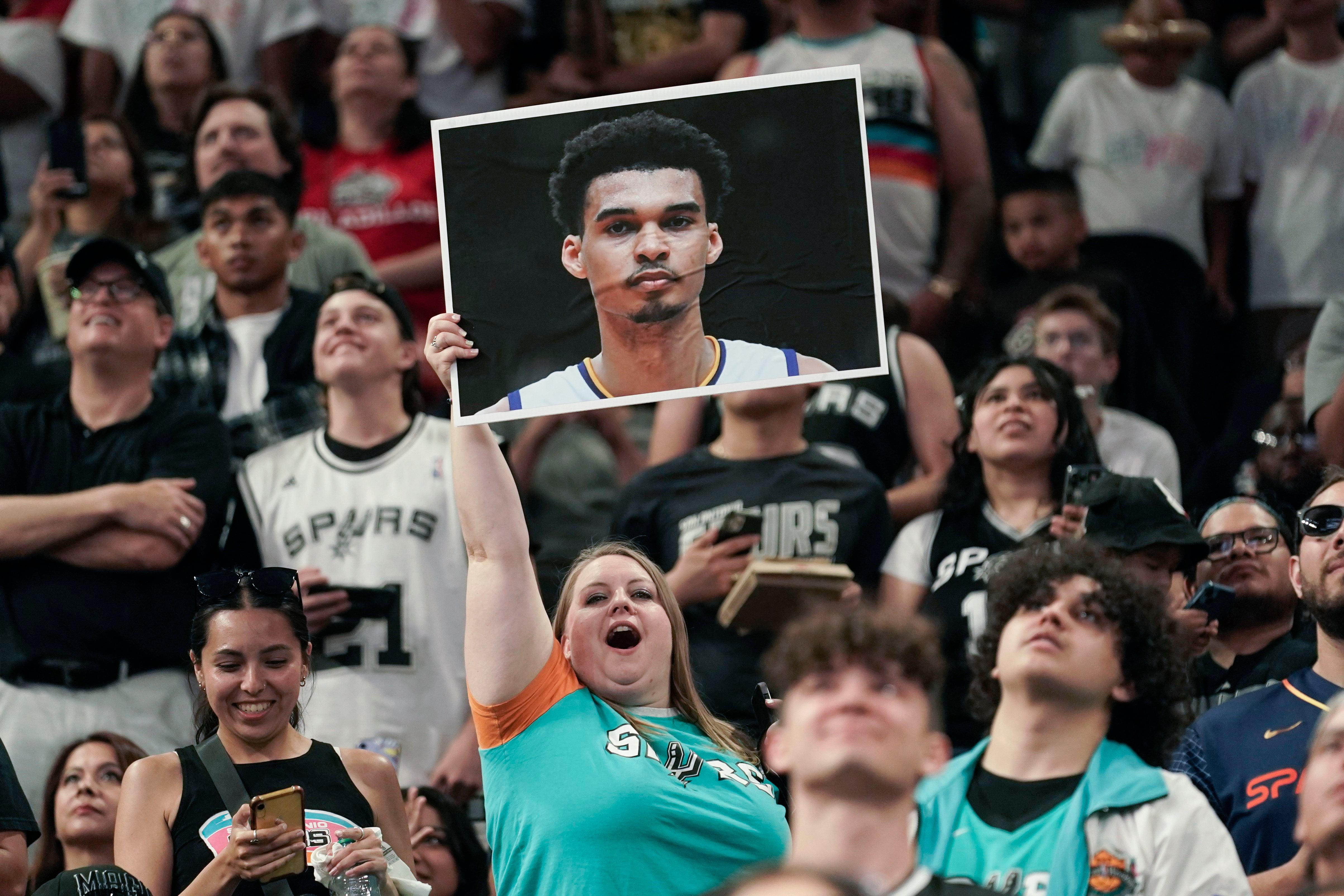 Victor Wembanyama, 7-foot-4 Frenchman, taken by the San Antonio Spurs with first  pick of NBA Draft