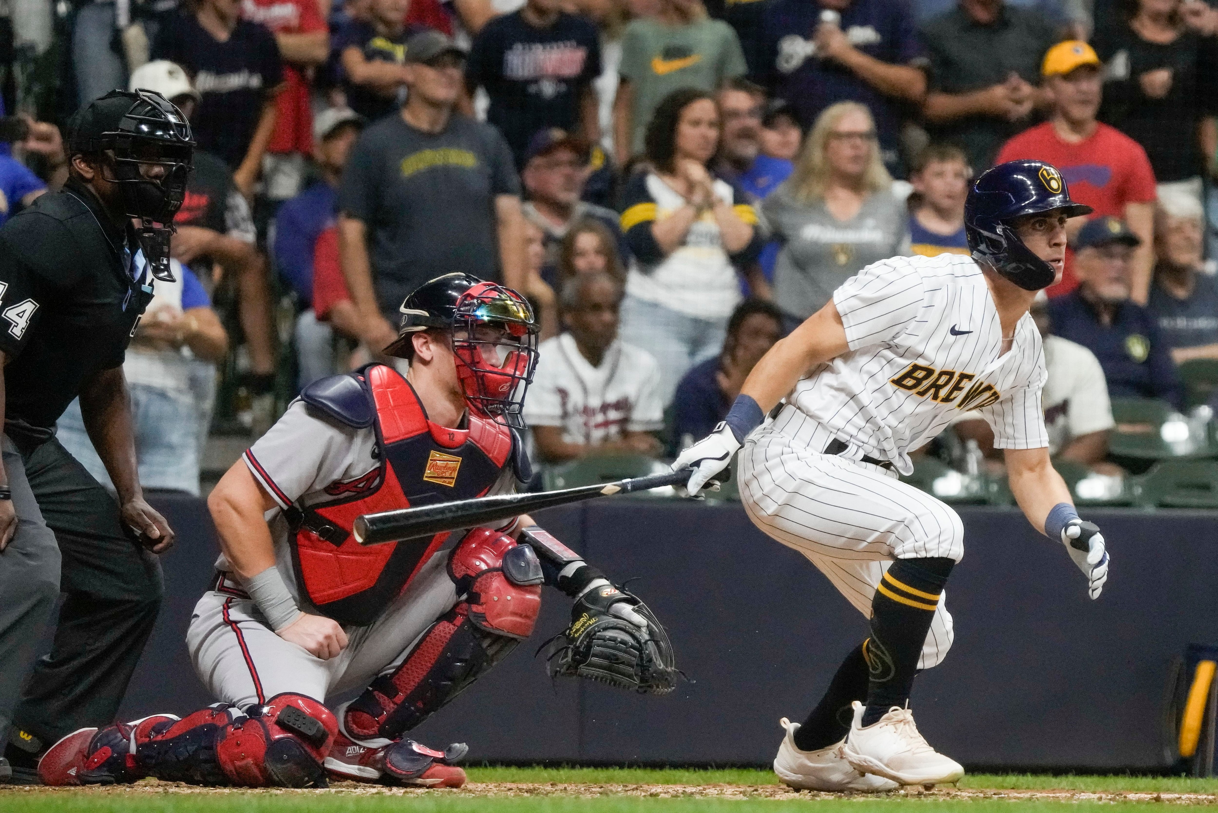 Frelick's exceptional debut performance helps Brewers rally to beat Braves  4-3