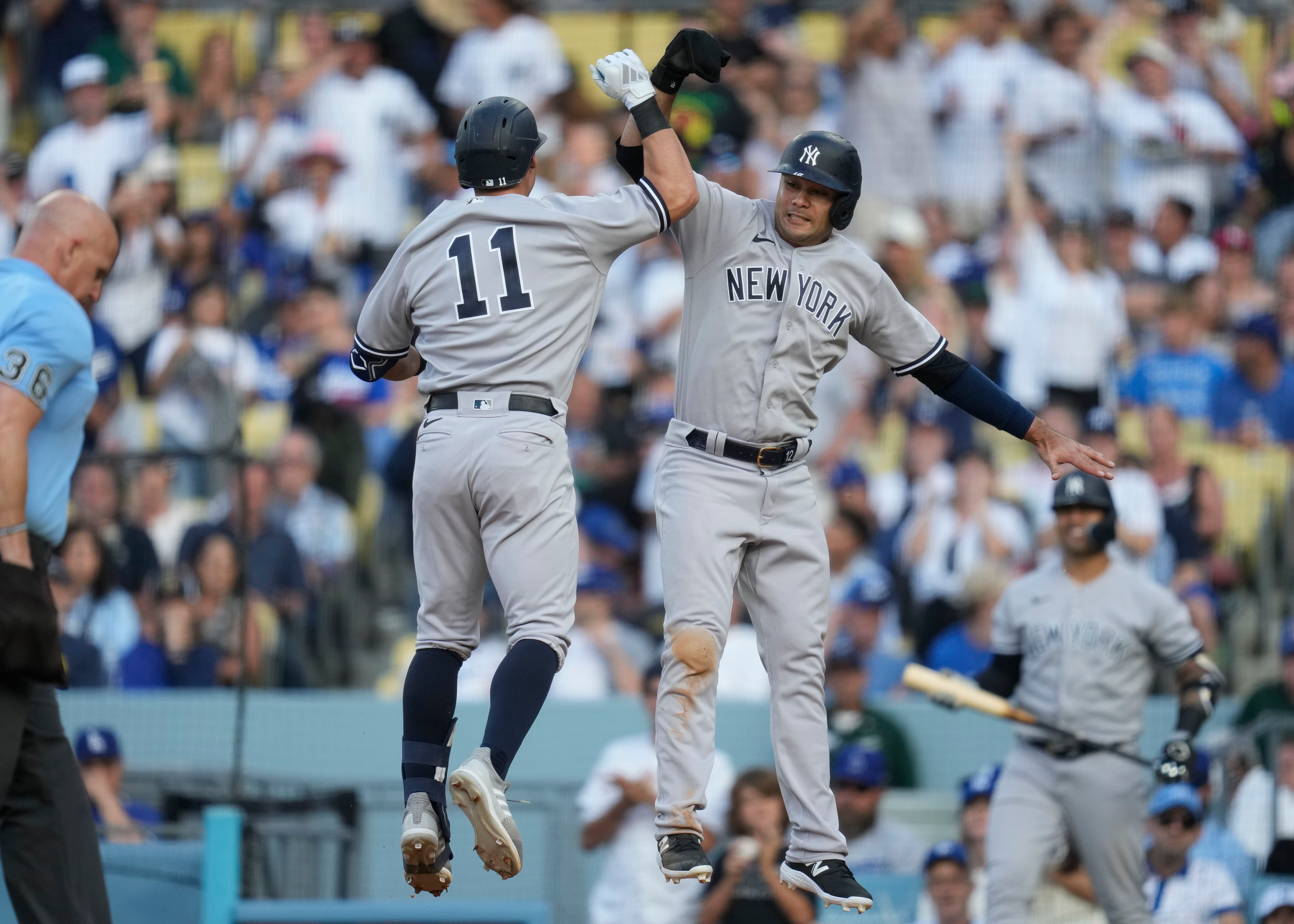 Isiah Kiner-Falefa leaps for snag, 07/05/2023