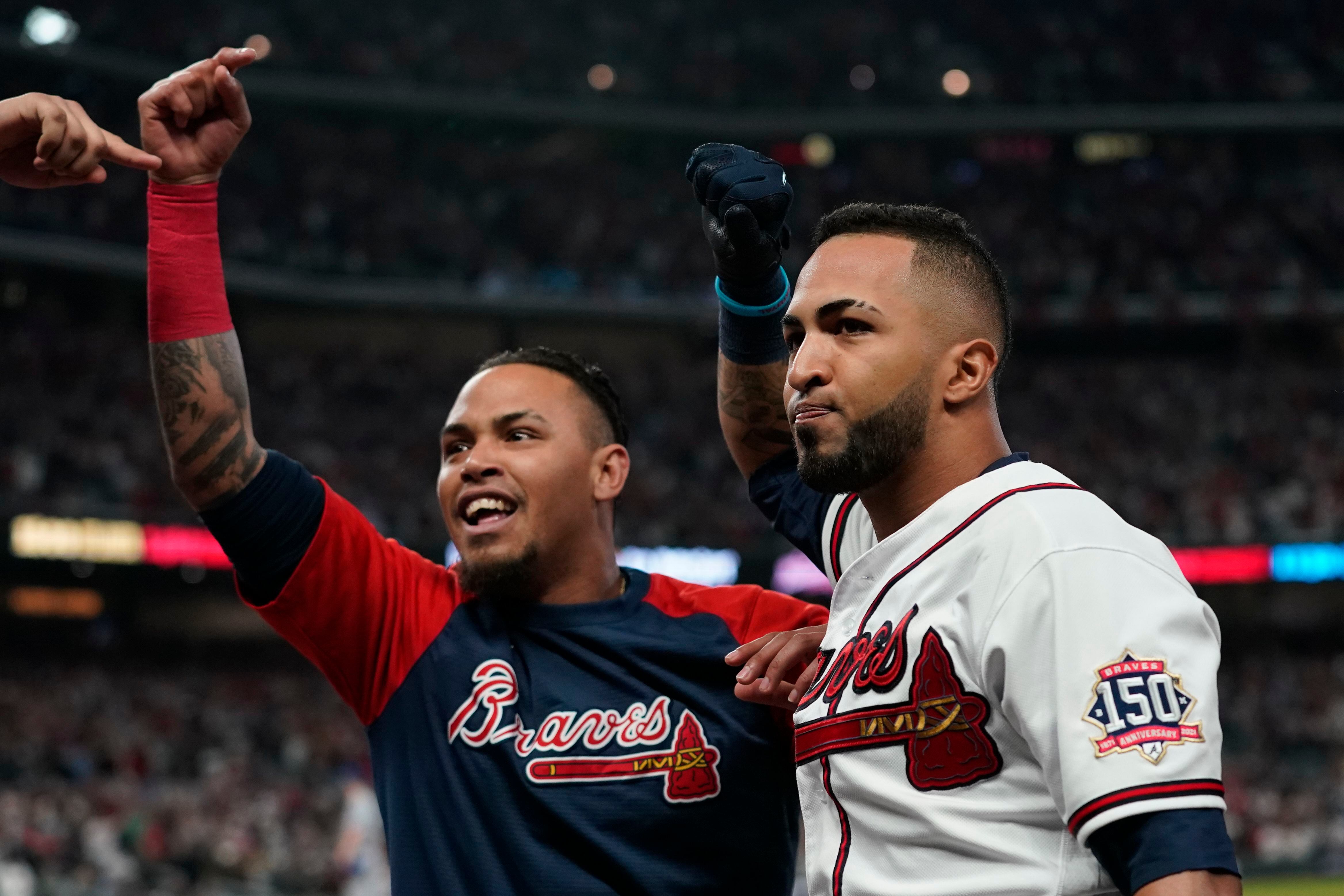 Lucky lumber: Rosario's hot bat leads Braves to Series