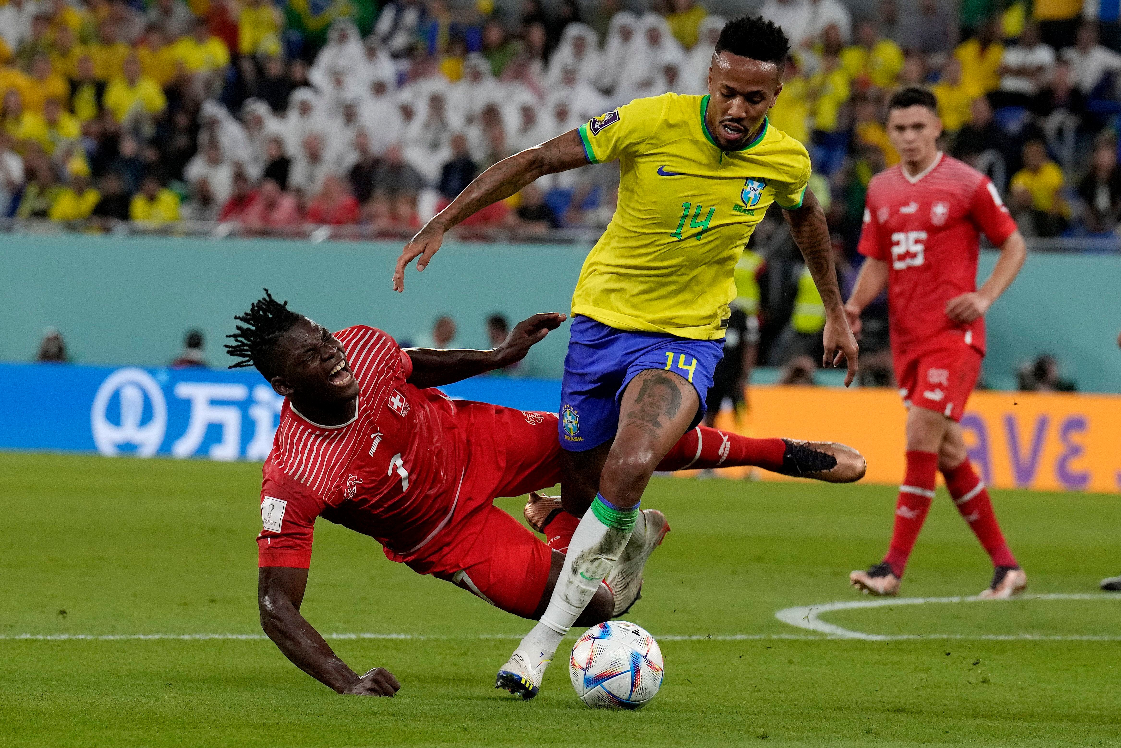 Without Neymar, Brazil edges Switzerland 1-0 at World Cup