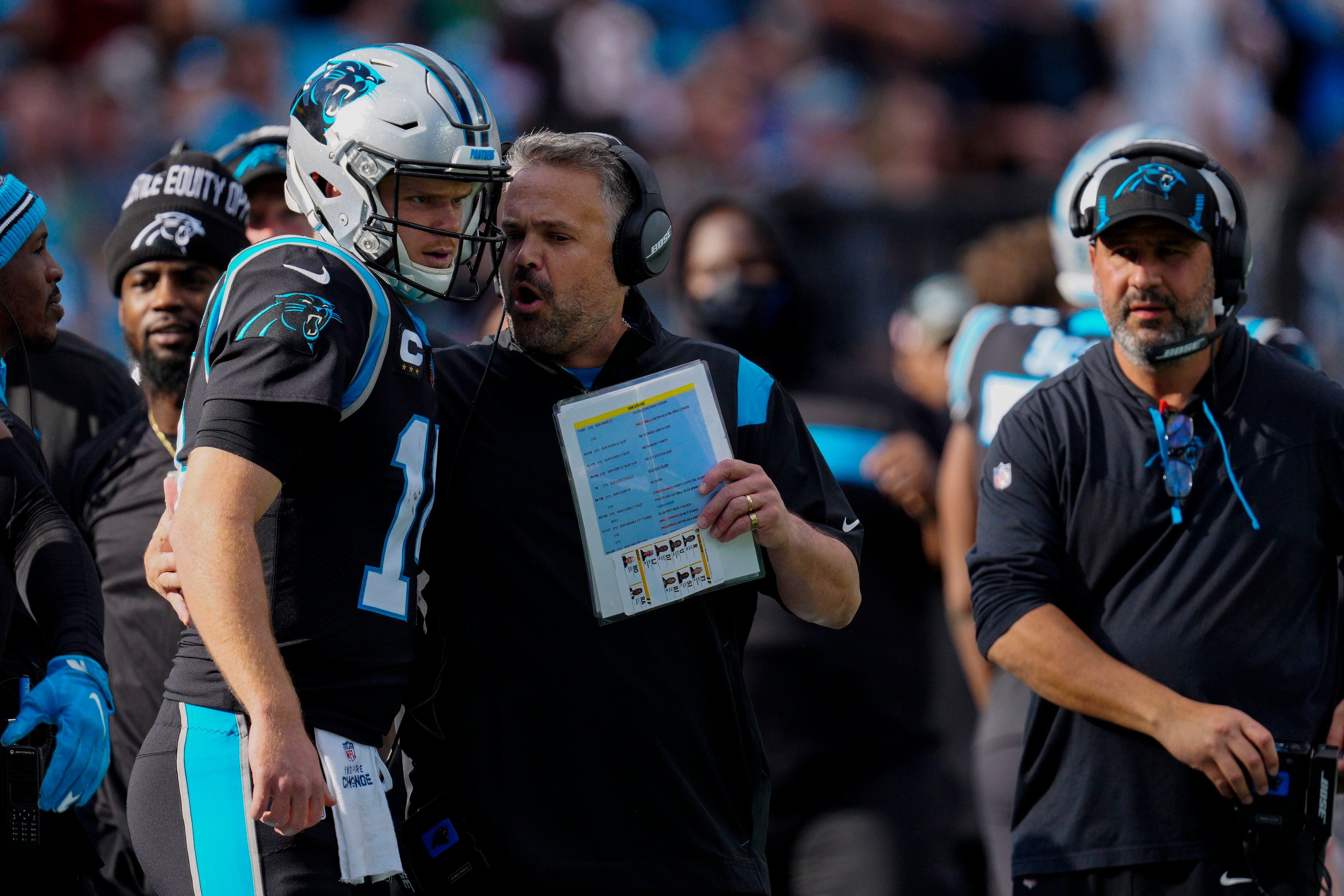 Panthers' Rhule remains in no hurry to announce starting QB