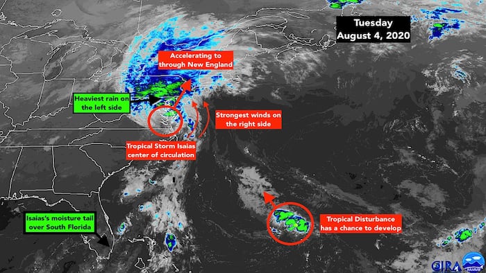 Tropical Storm Isaias to roar through the Northeast today