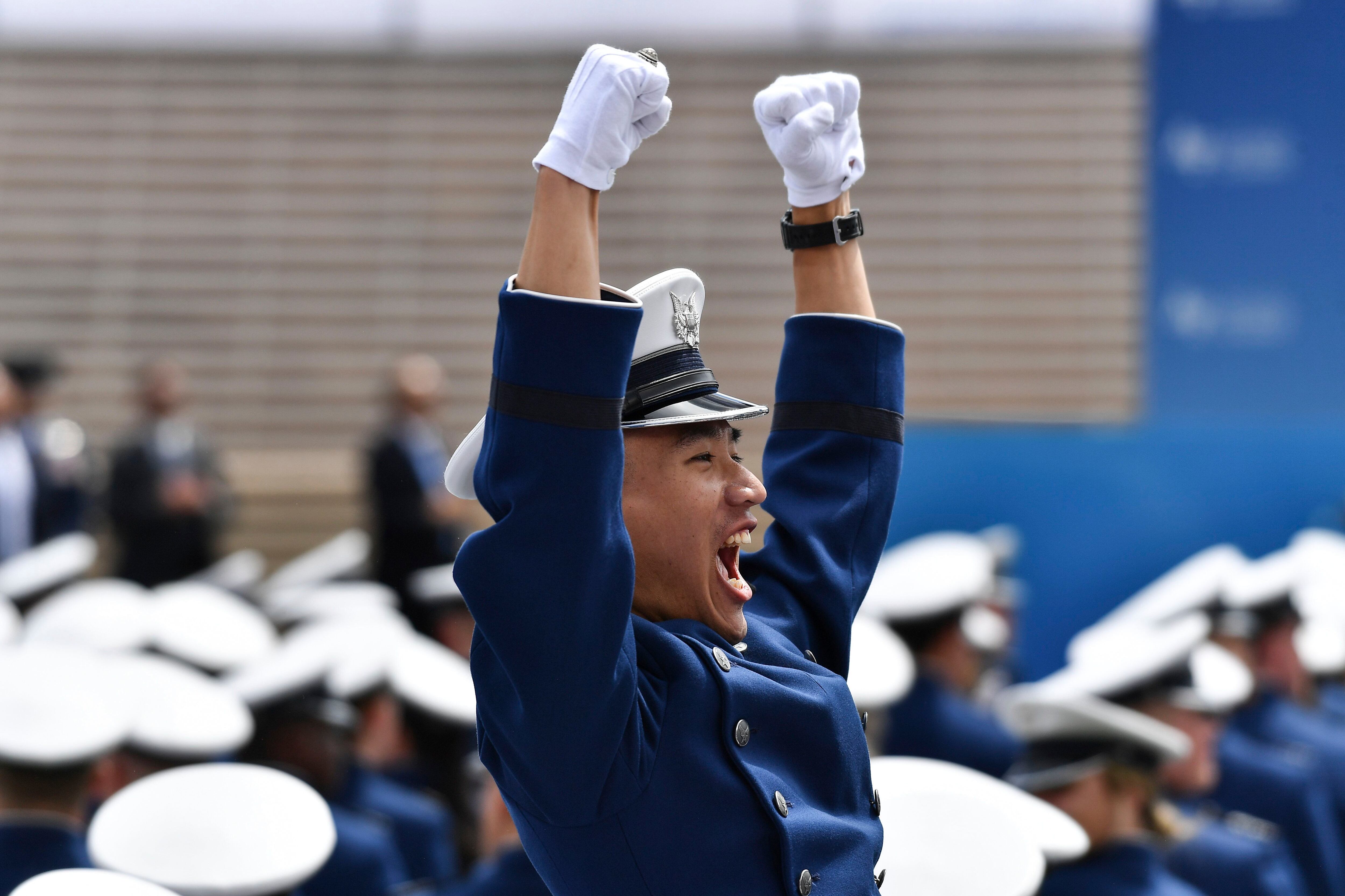 Biden thanks Air Force Academy grads for choosing 'service over self'