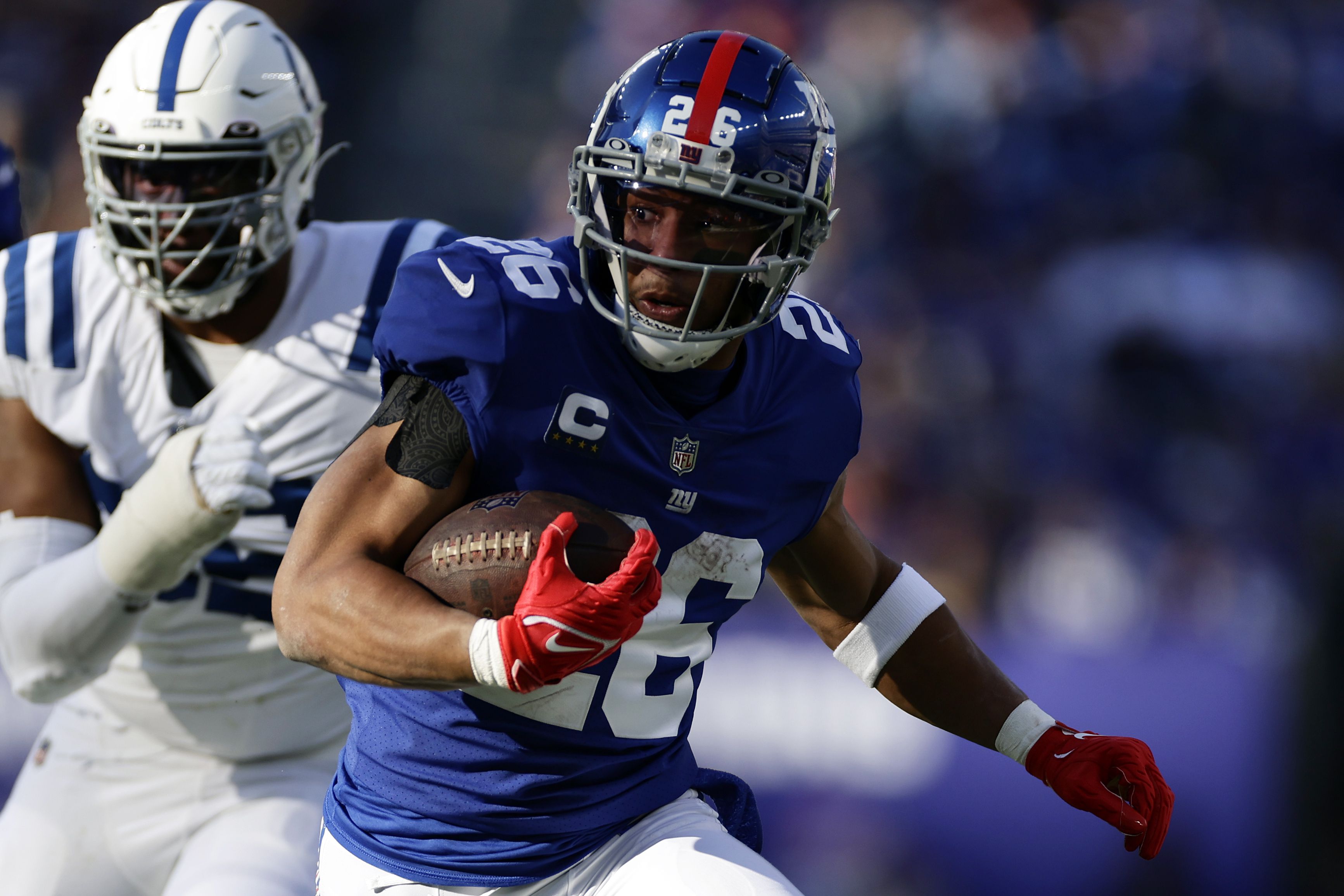 Giants' Saquon Barkley rewarded for dominating performance vs. Titans 