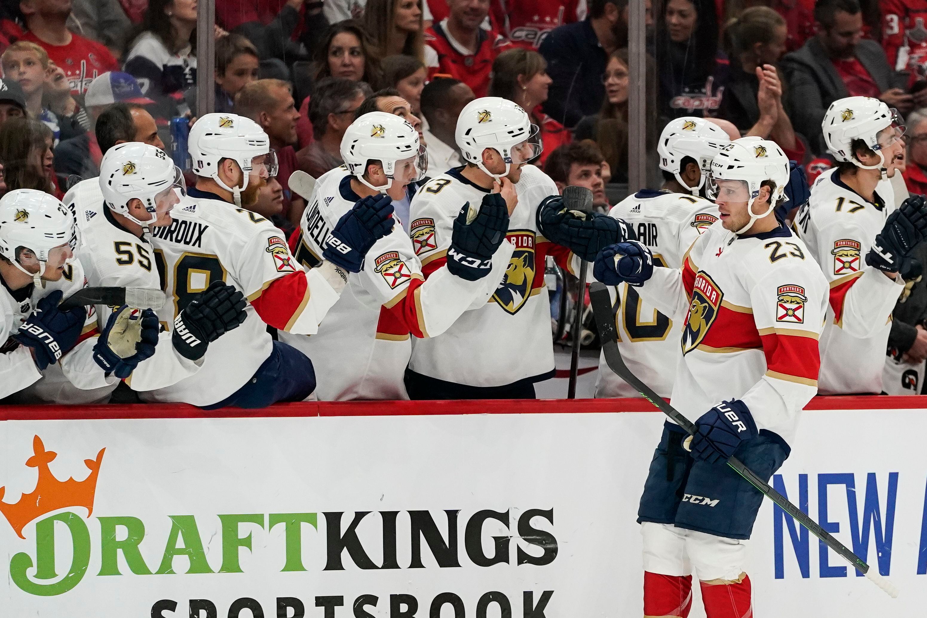 Verhaeghe's OT goal stuns Vegas as Panthers win their first